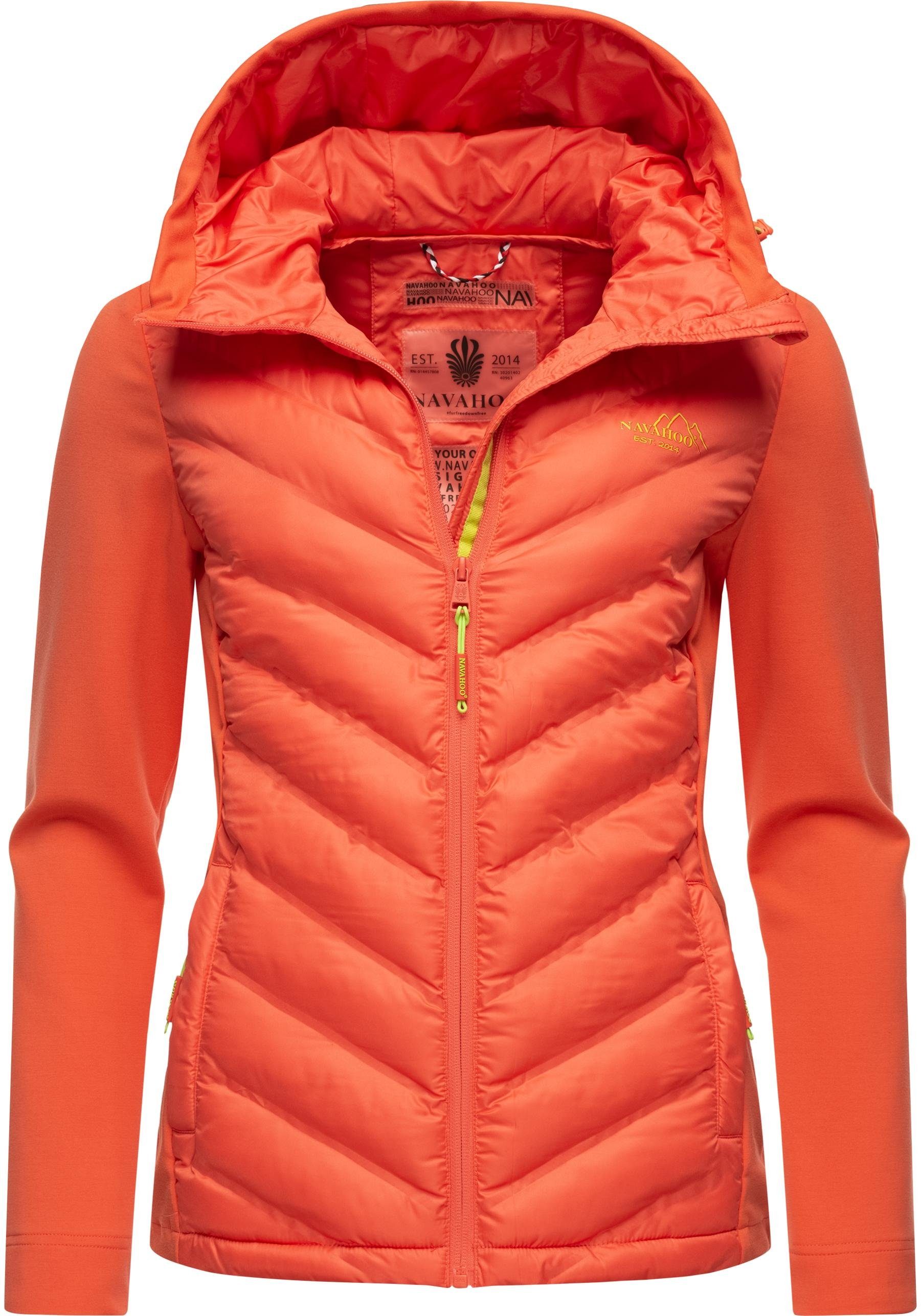 Navahoo Outdoorjacke Nimm Mit mit Übergangsjacke Mich stylische koralle Kapuze