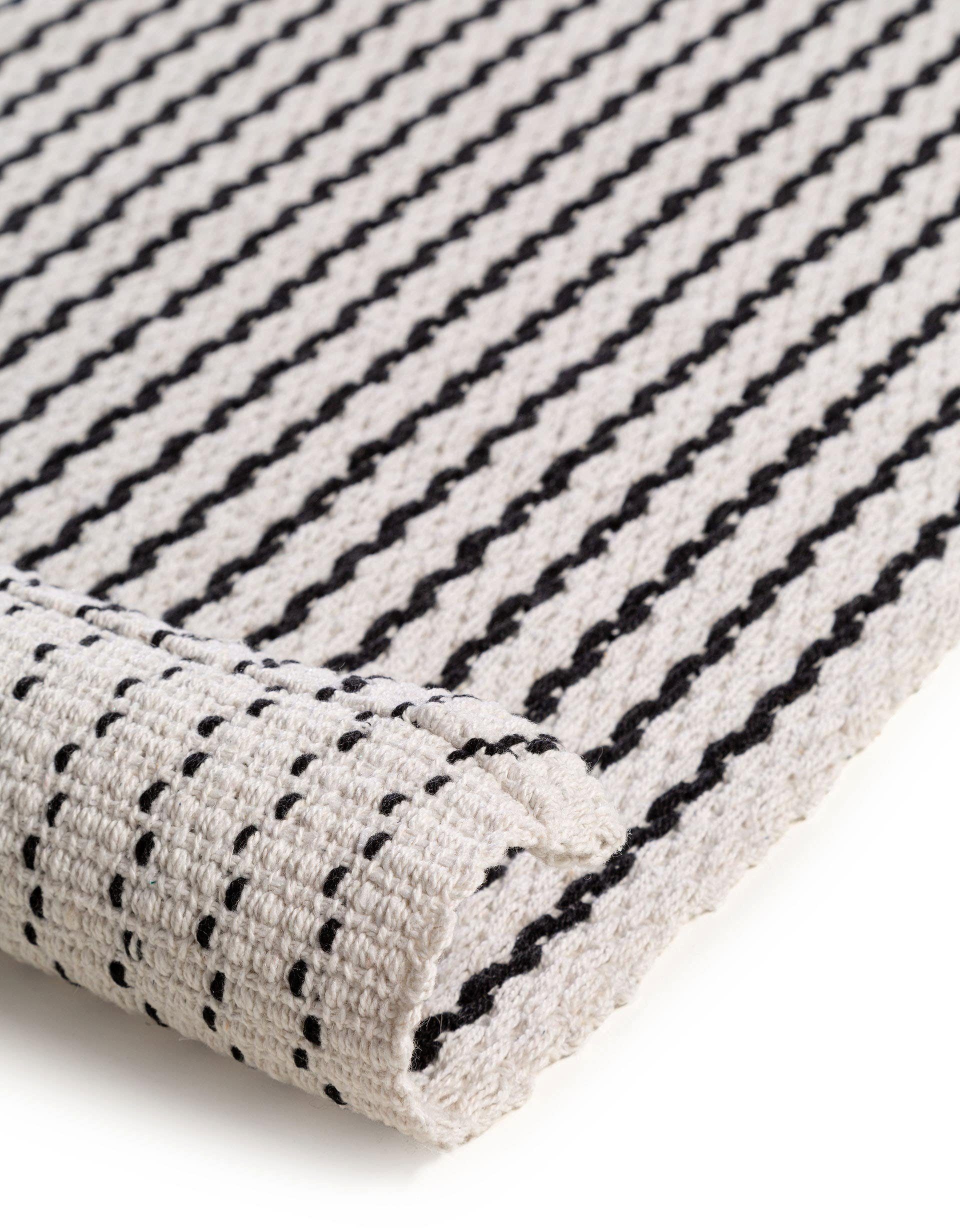 benuta Badematte Bono, Höhe 5 mm, Baumwolle, rechteckig, 100% Baumwolle, handgewebt, Kindermotive, Natural Living, Badezimmer