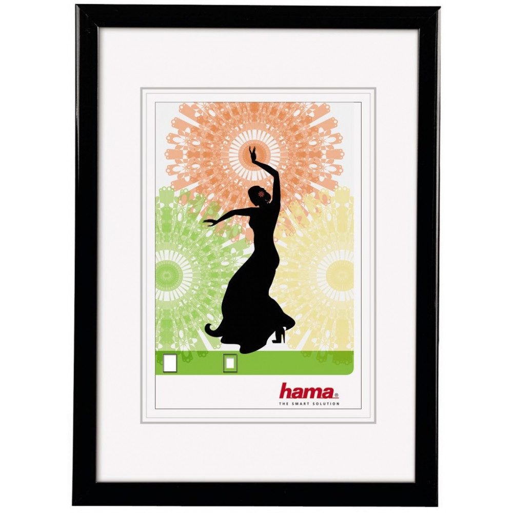 Hama Bilderrahmen Hama Kunststoffrahmen Madrid 40x60cm schwarz - Bilderrahmen