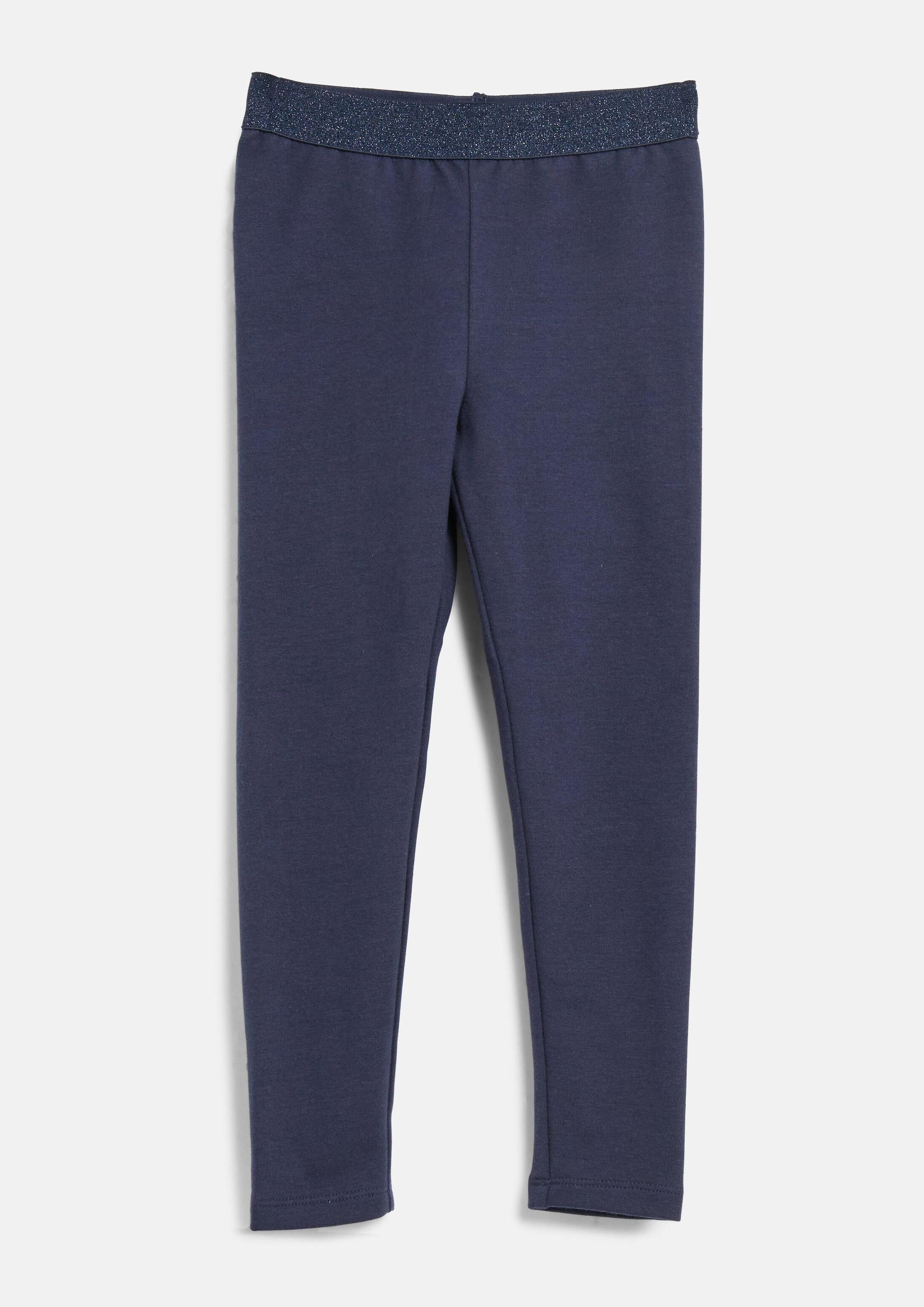 s.Oliver Leggings Leggings Kuschelige Ankle-Leggings mit Glitzerbund