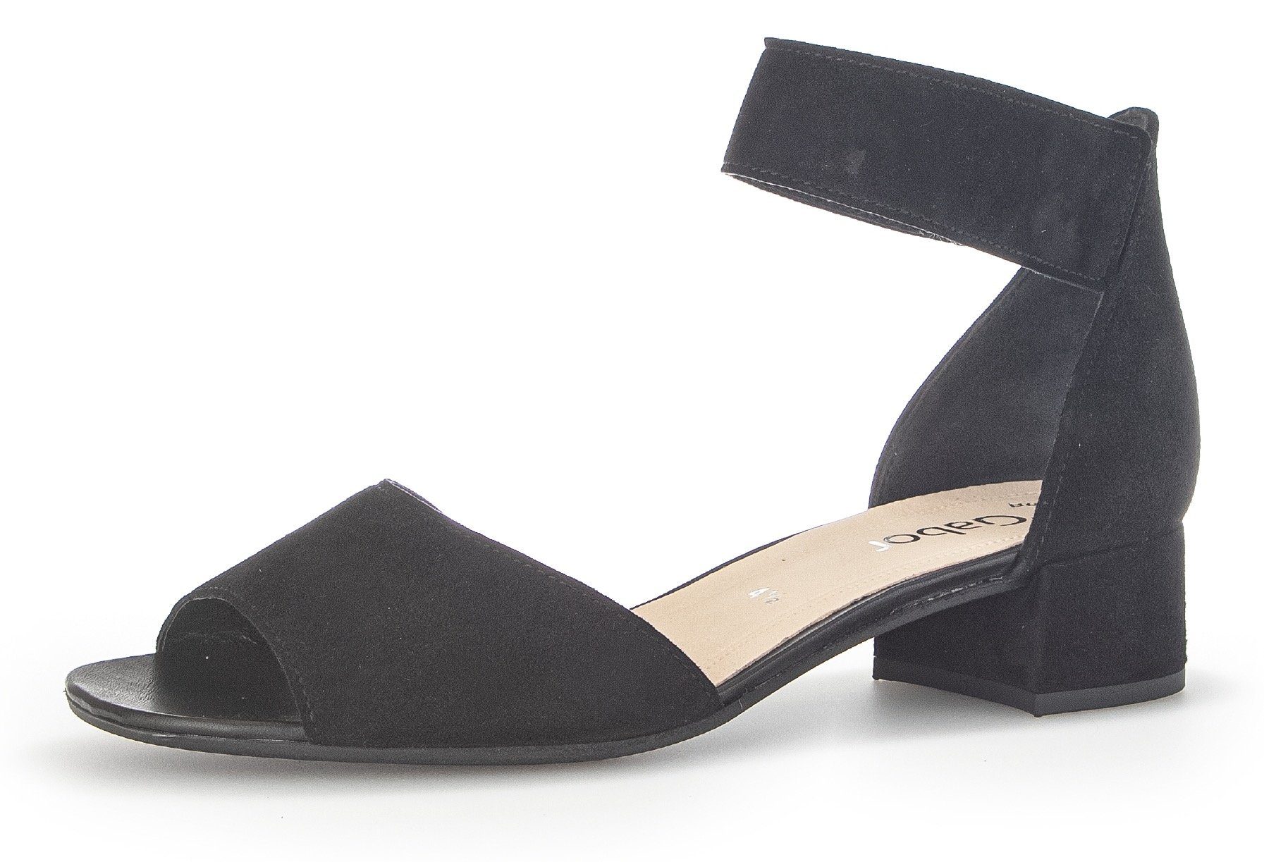 Gabor Sandalette mit regulierbarem Klettverschluss schwarz | Sandaletten
