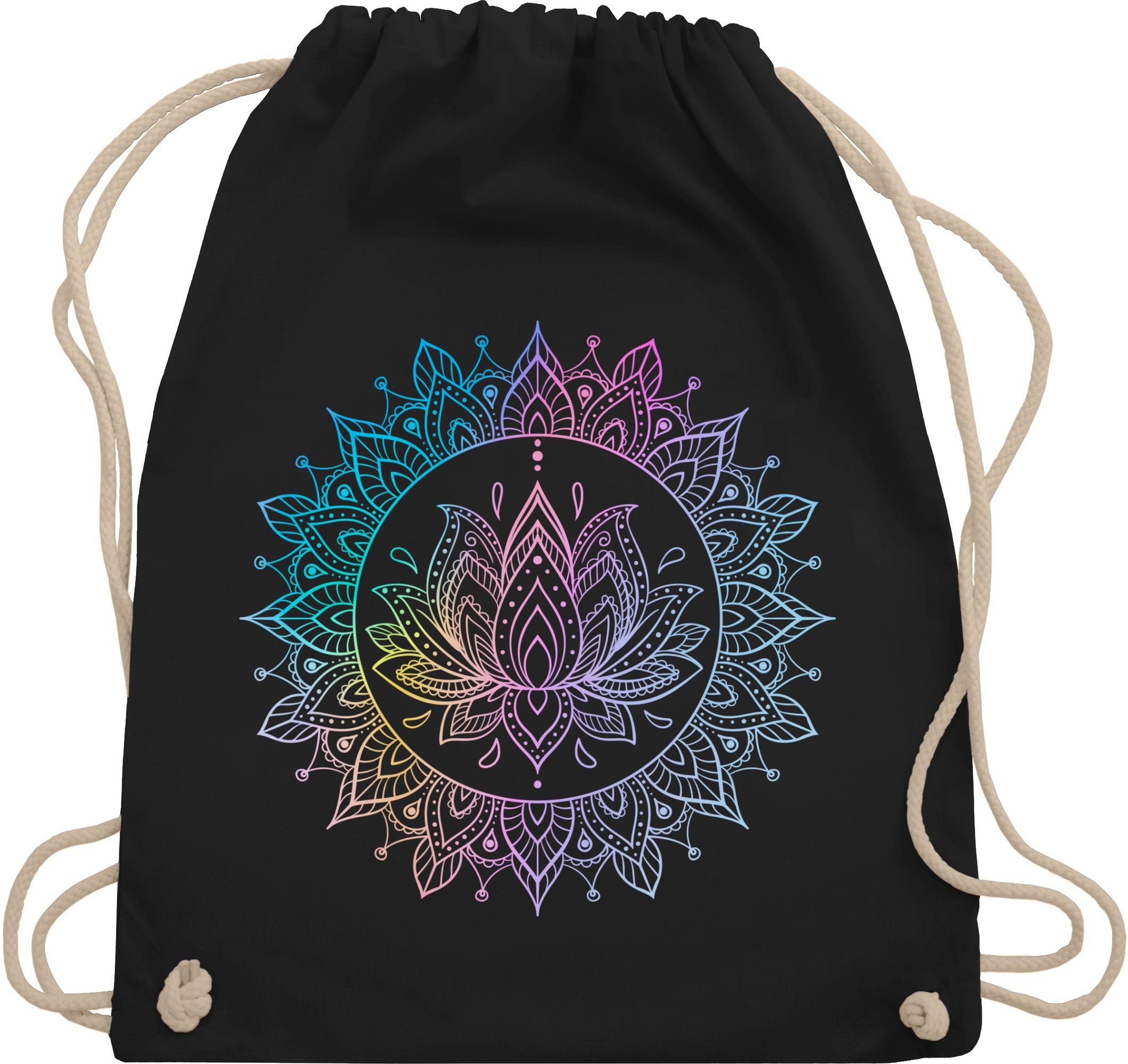 Shirtracer Turnbeutel Mandala Lotusblume I Spirituelle günstig online kaufen