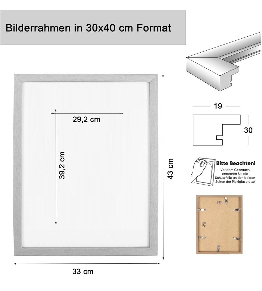 IDEAL TREND Bilderrahmen Holz Bilderrahmen Lifestyle günstig online kaufen