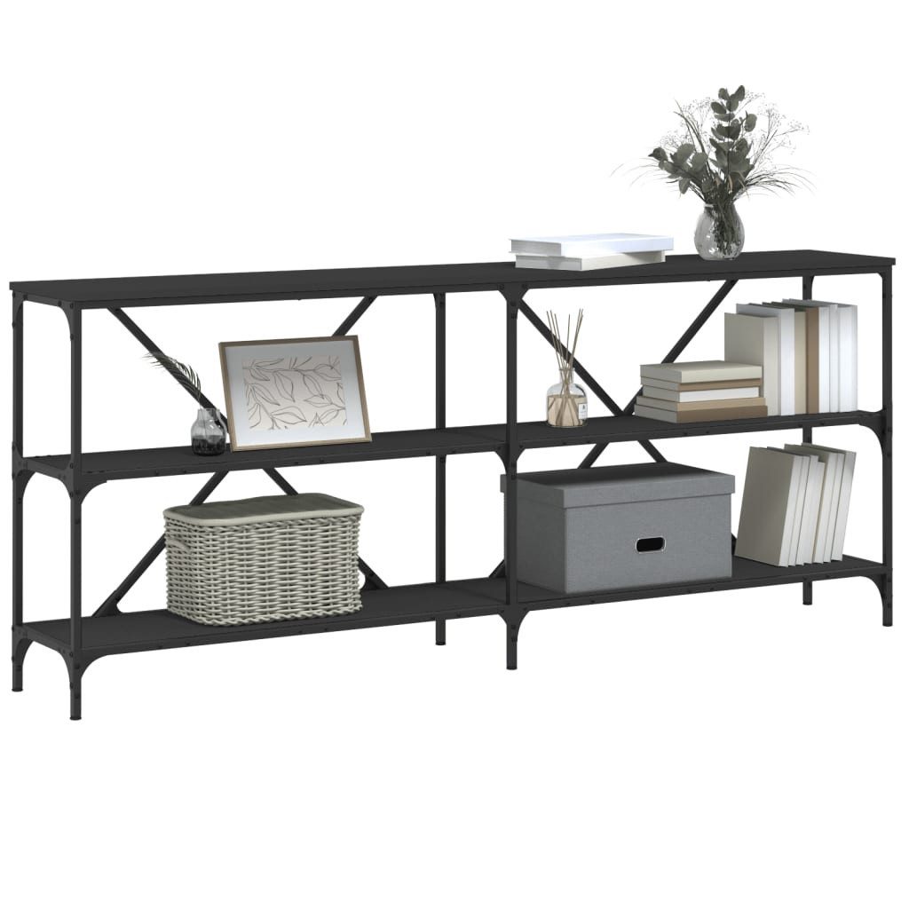 vidaXL Beistelltisch Konsolentisch Schwarz 180x30x75 cm günstig online kaufen