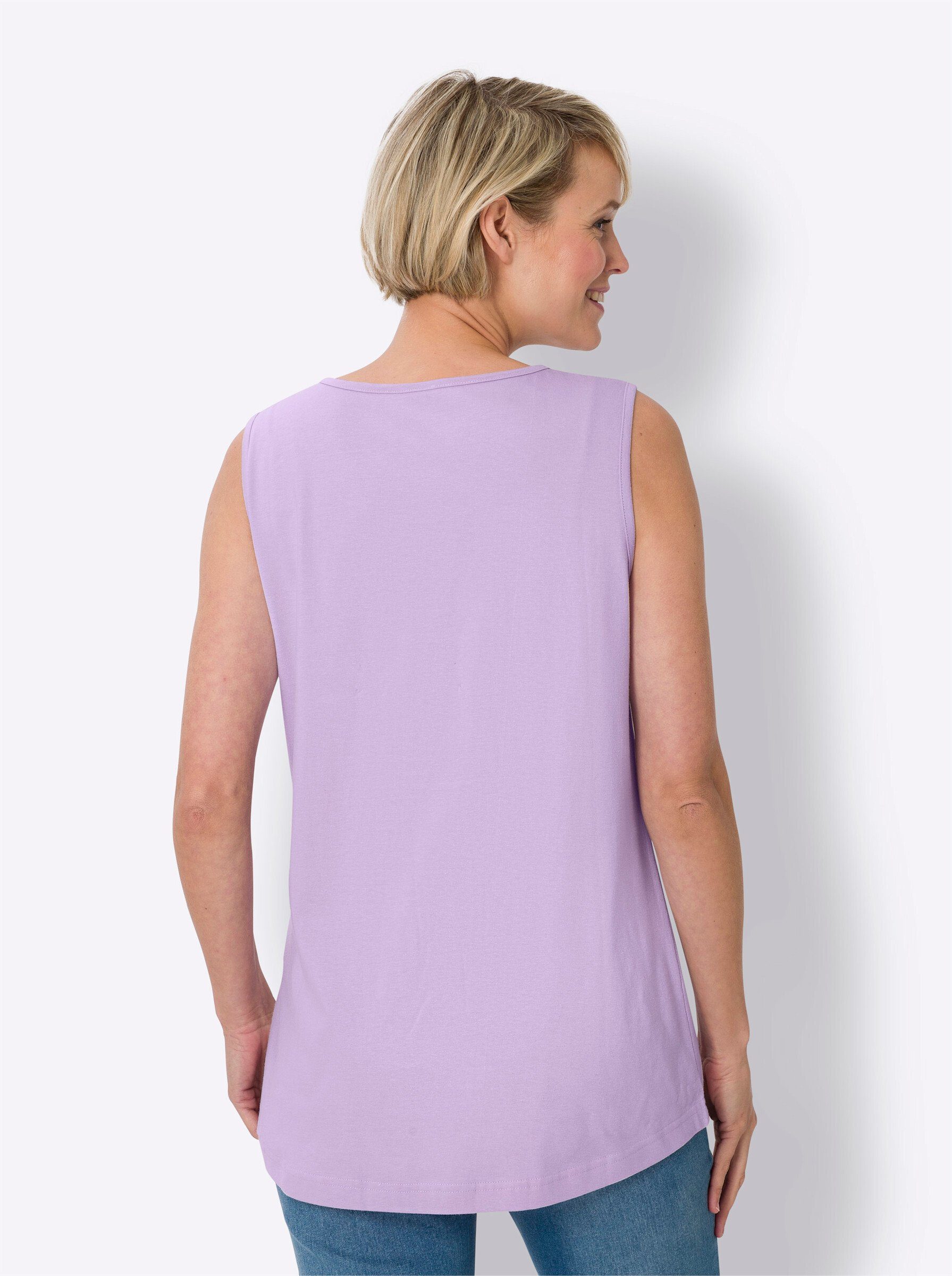 Sieh an! Shirttop Doppelpack Tops Ärmellos (2-tlg)