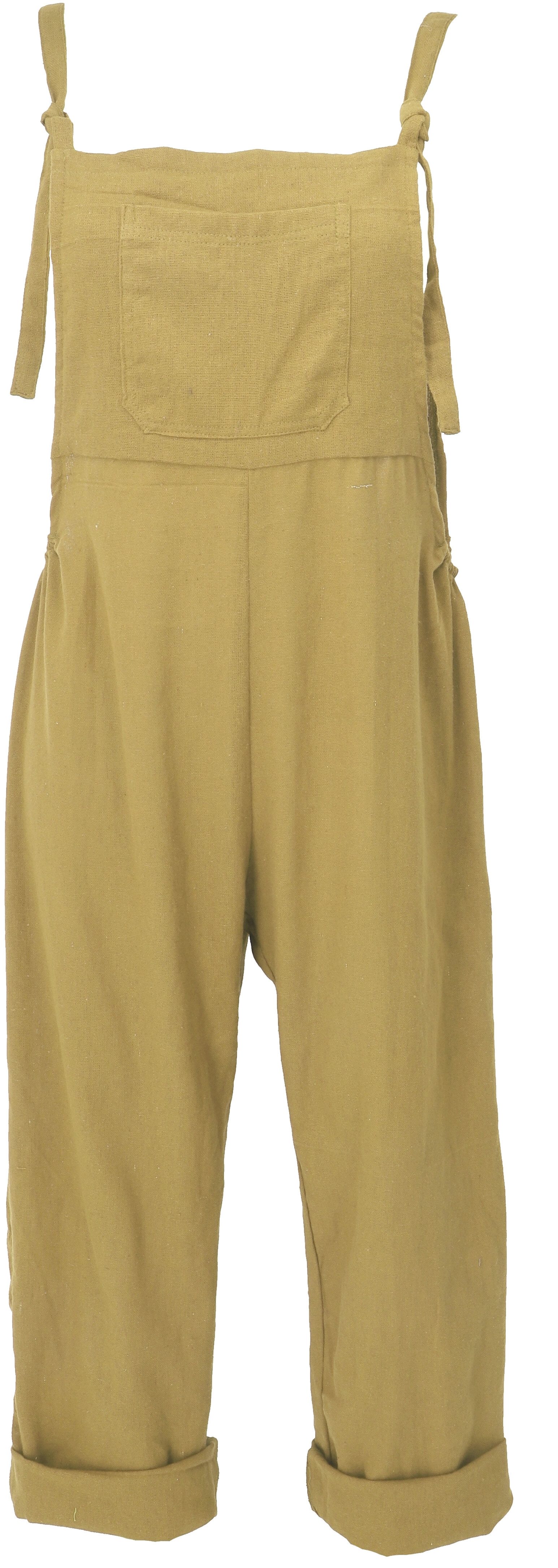 Guru-Shop Relaxhose Natürliche Boho Latzhose, Sommerlatzhose,.. Ethno Style, alternative Bekleidung – Bild 3 von 5