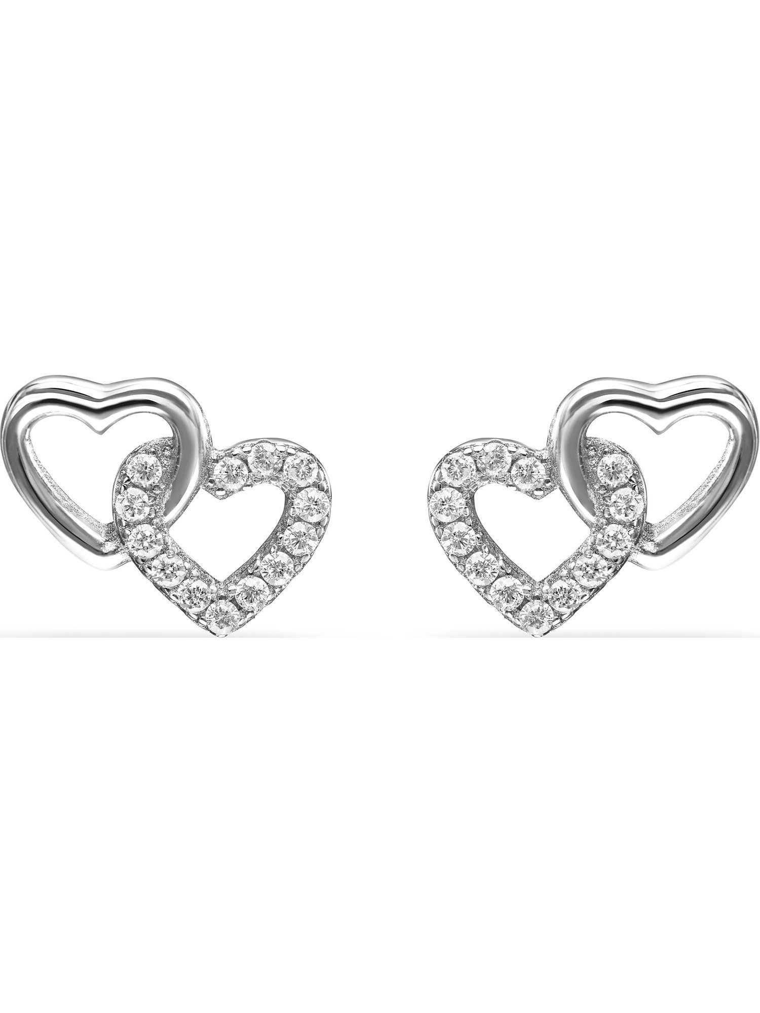 FAVS Paar Ohrstecker FAVS Damen-Ohrstecker 925er Silber 28 Zirkonia