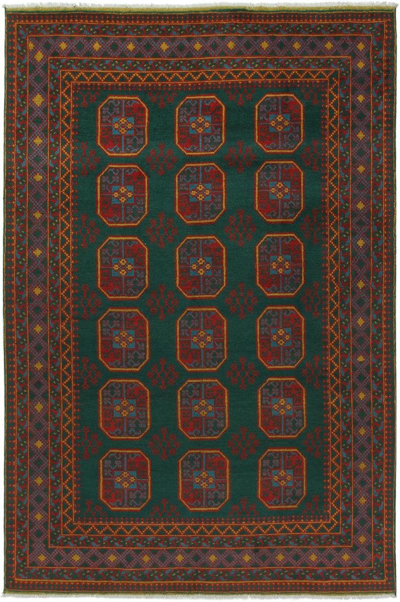 Orientteppich Afghan Akhche Limited 196x291 Handgeknüpfter Orientteppich, Nain Trading, rechteckig, Höhe: 6 mm
