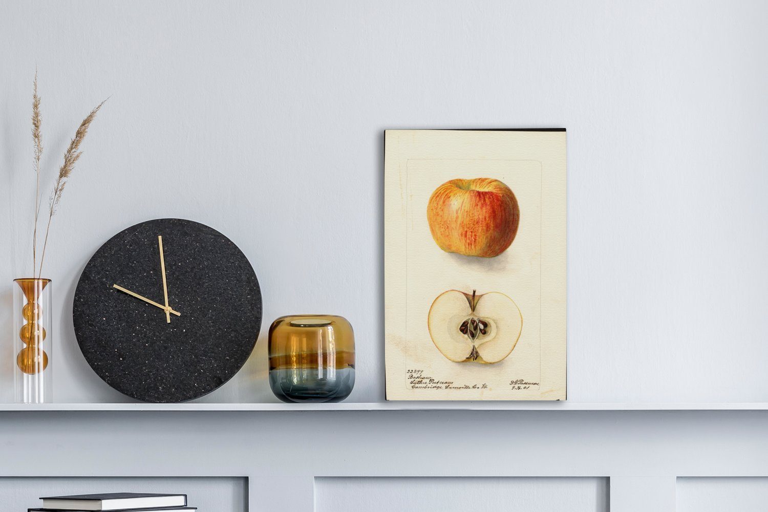 OneMillionCanvasses® Leinwandbild Äpfel - bespannt Zackenaufhänger, St), Griscom von Leinwandbild Gemälde, 20x30 (1 fertig Gemälde cm inkl. Deborah Passmore