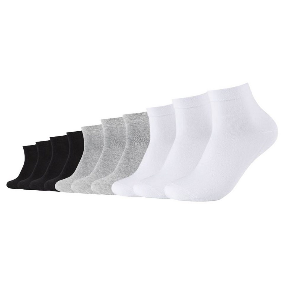 Camano Sportsocken Unisex Socken Ca-Soft Organic Cotton Quarter (10-Paar)  Regularsocken aus pflegeleichter Baumwollmischung