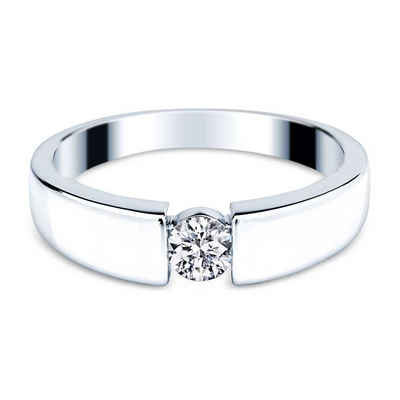 Adam & Eve Verlobungsring Verlobungsring Brillantring 585/- Weißgold 0,10 ct.