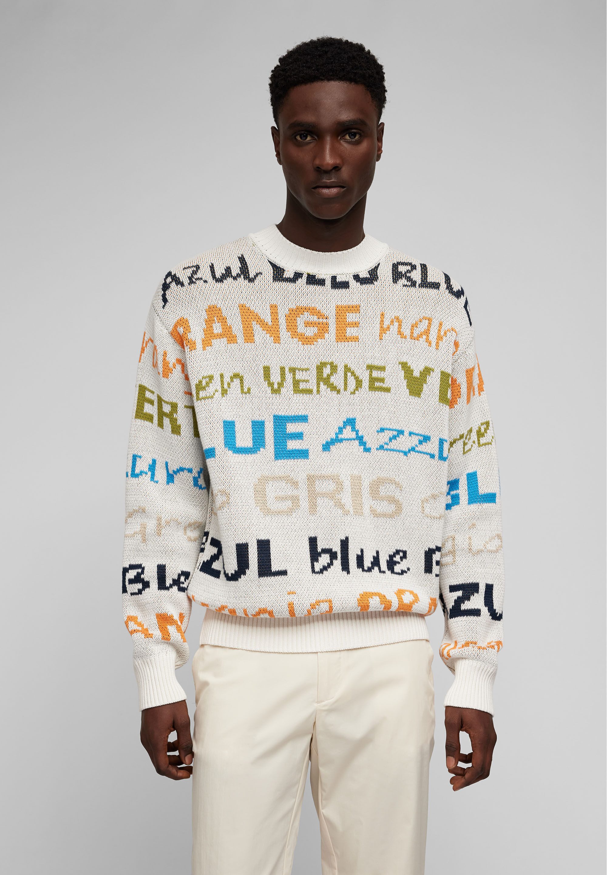 HECHTER PARIS Strickpullover KNIT CREWNECK Aus 100 % Baumwolle günstig online kaufen