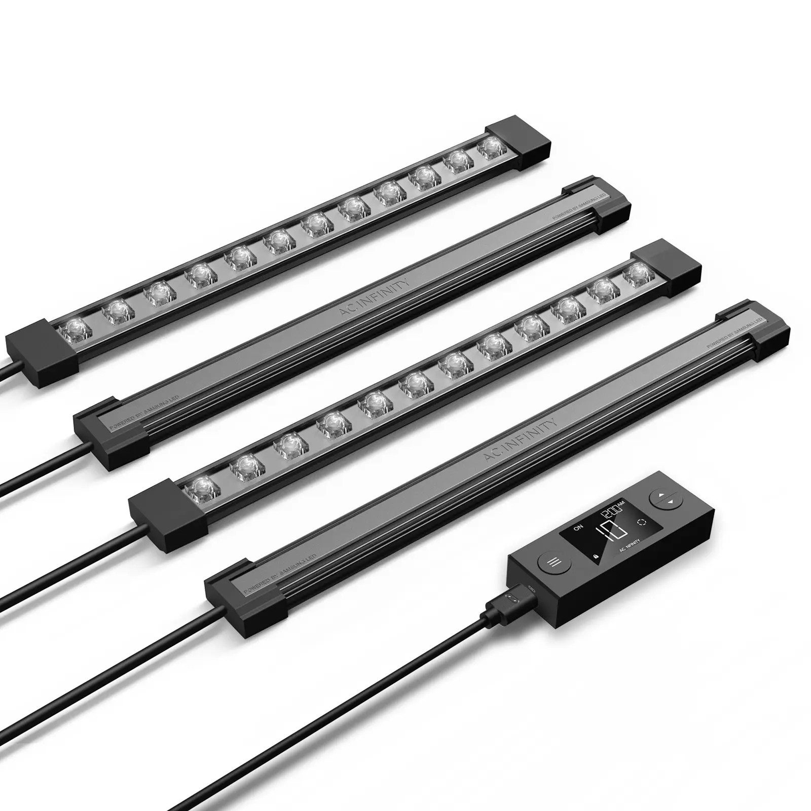 AC INFINITY Pflanzenlampe AC Infinity IONBEAM S11 Vollspektrum LED Leiste 30W, LED fest integriert, Vollspektrum, 4x LED Leiste mit Samsung LM301H EVO