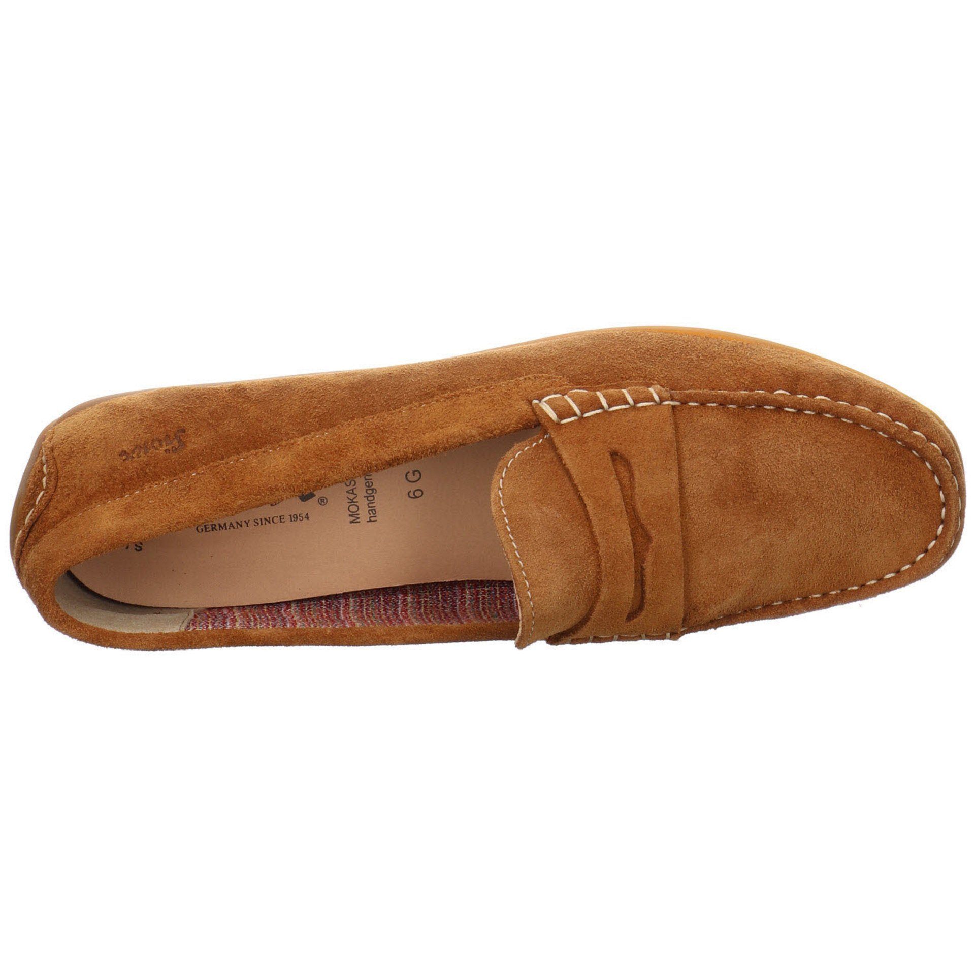 SIOUX cognac Slipper Schuhe Mokassin Carmona Damen Veloursleder Slipper