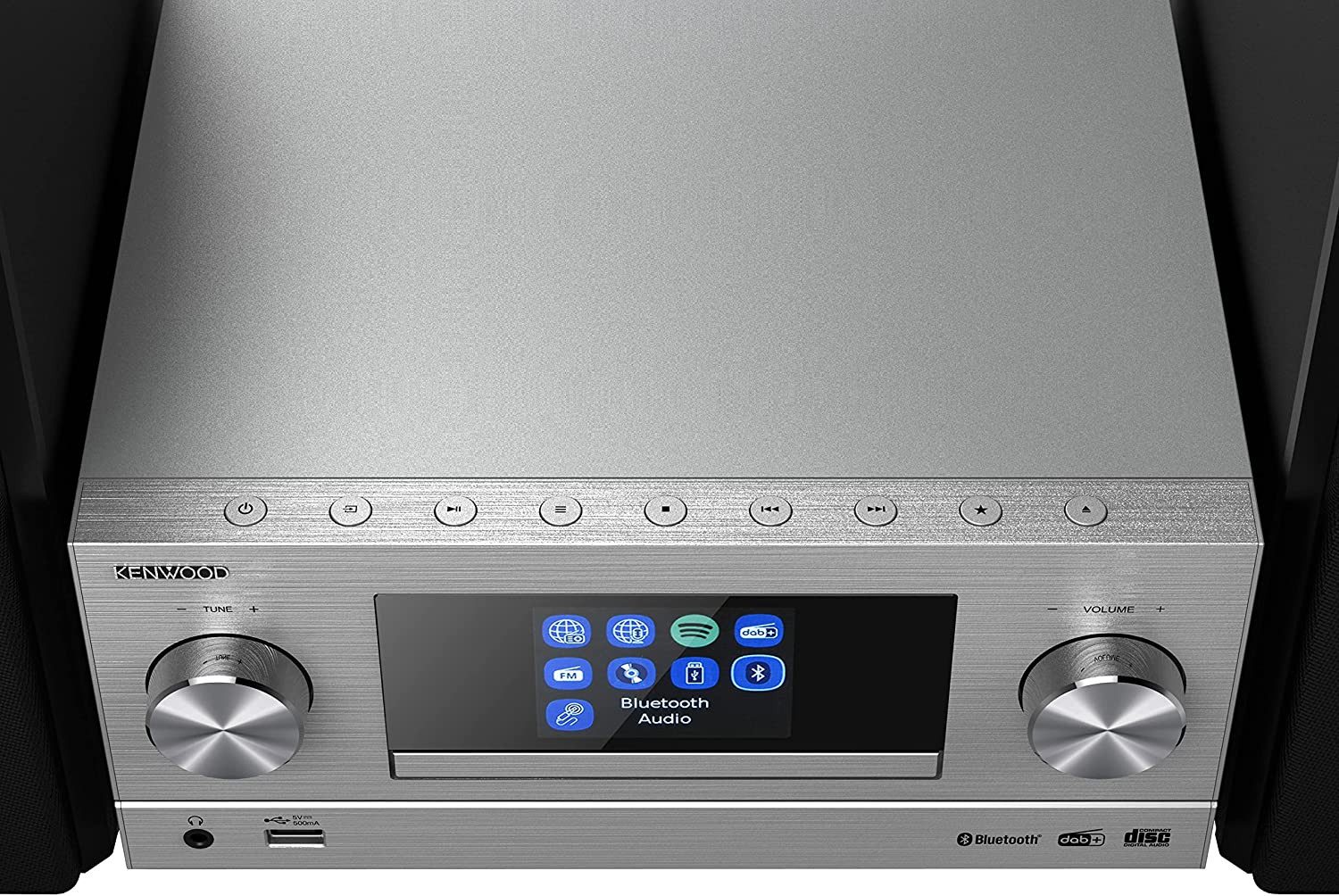 KENWOOD M-9000S-S Smart Micro Hi-Fi System silber Stereoanlage Kompaktanlage