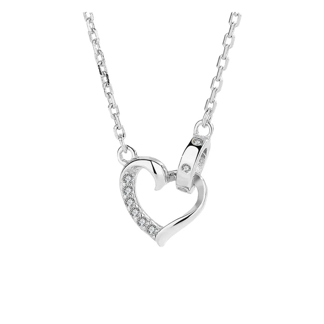 Kette mit Anhänger 925 Silber Heartlace Herzmotiv Zirkonia