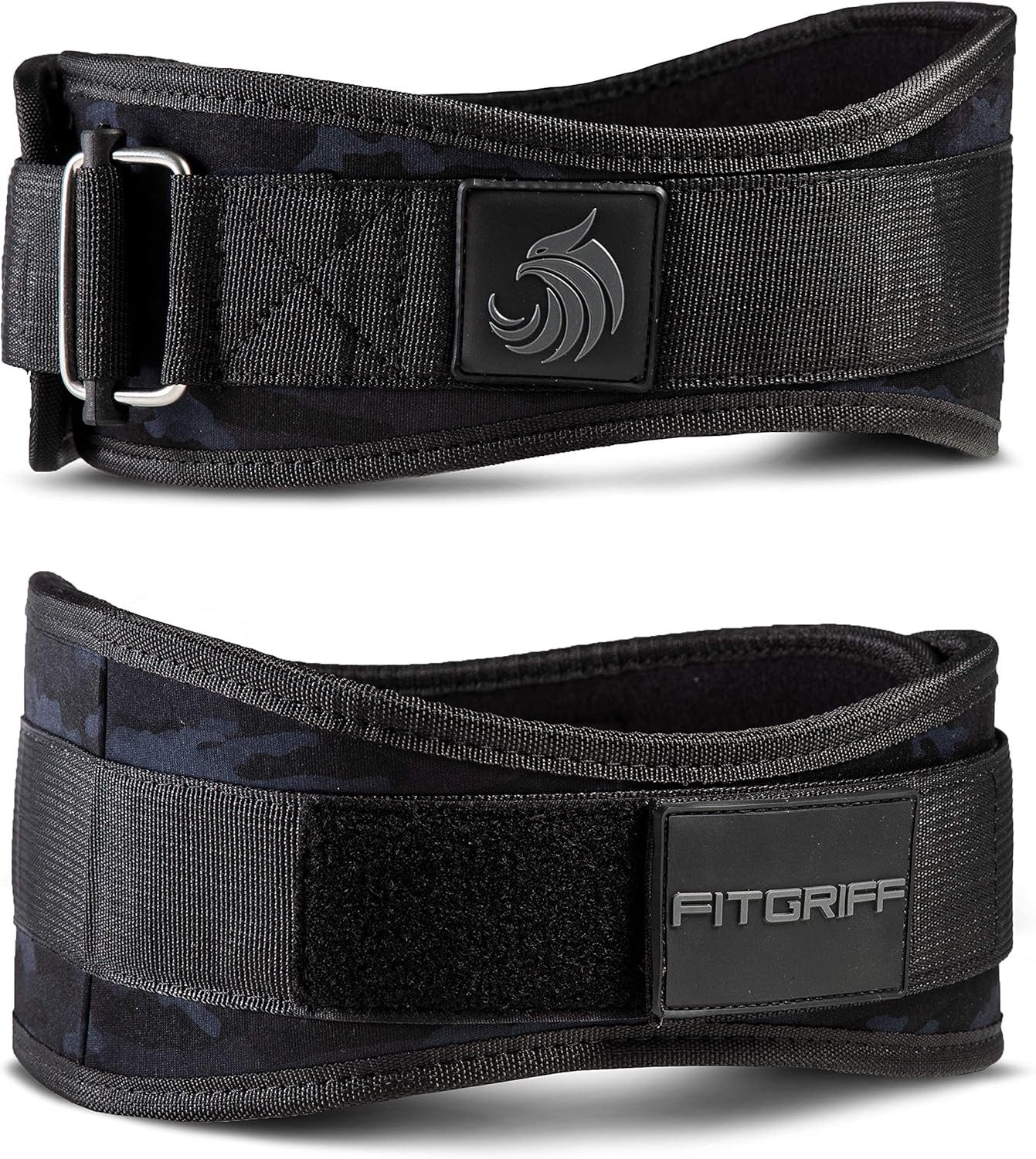 GD IMPORT Rücken Stützgürtel Fitgriff Gewichthebergürtel V2 - Unisex Camo-Black Größe: S