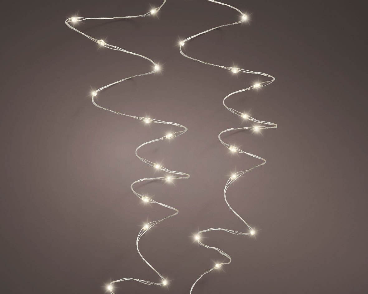 Lumineo LED-Lichterkette »Lichterkette Micro-LED 240 LED's 12 m warm weiß,  silberner Draht«, Indoor & Outdoor, Stringh Lights