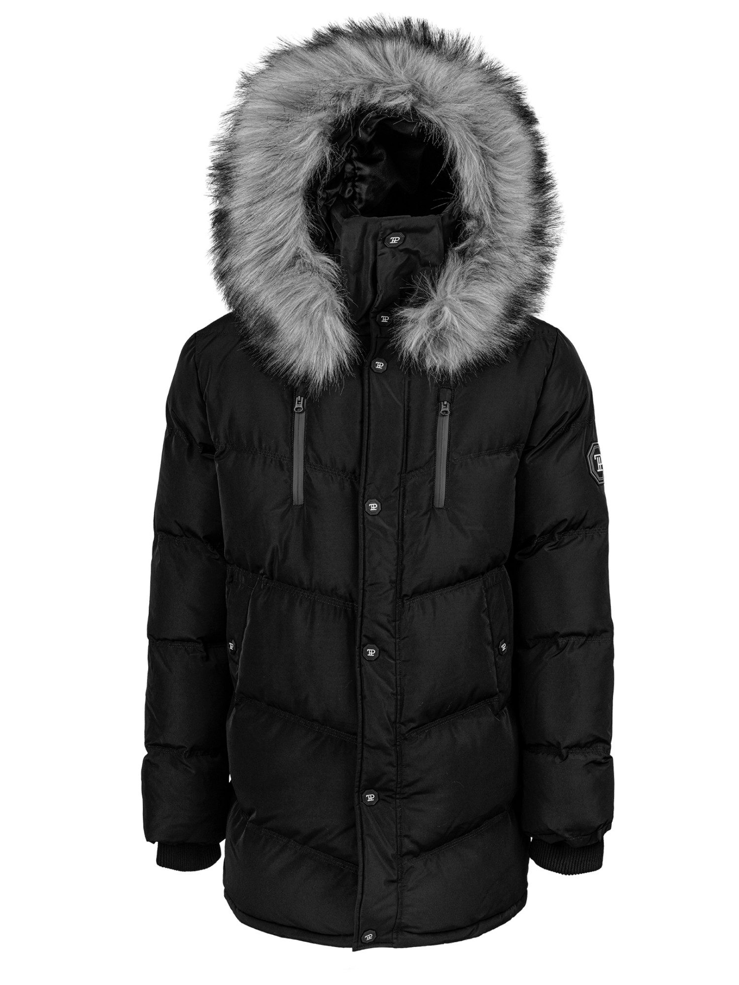 trueprodigy Winterjacke Zayn Stylische Kapuze mit Fellimitat günstig online kaufen