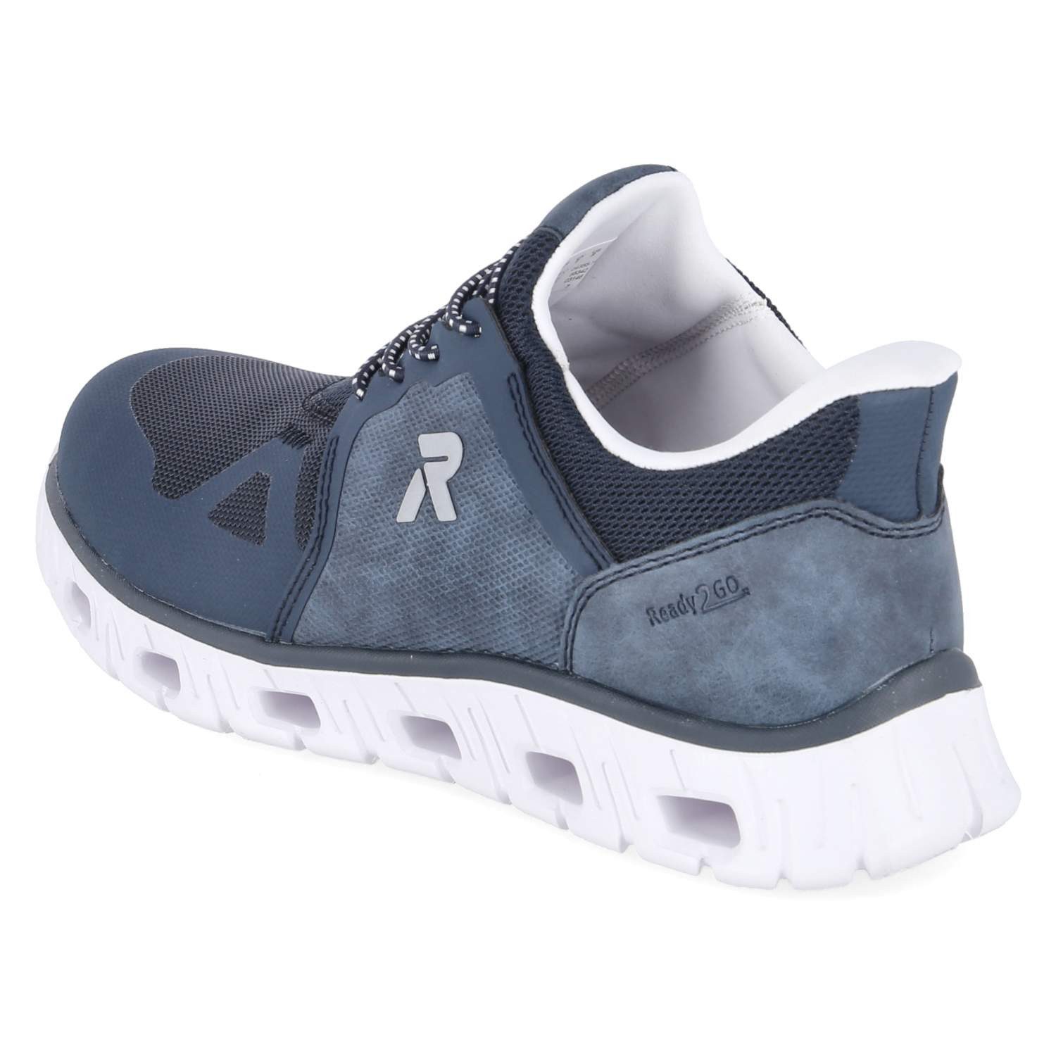 Rieker Rieker Slip On Sneaker 04355-14 Herren Textil & Synthetik blue Schnürschuh – Bild 3 von 5