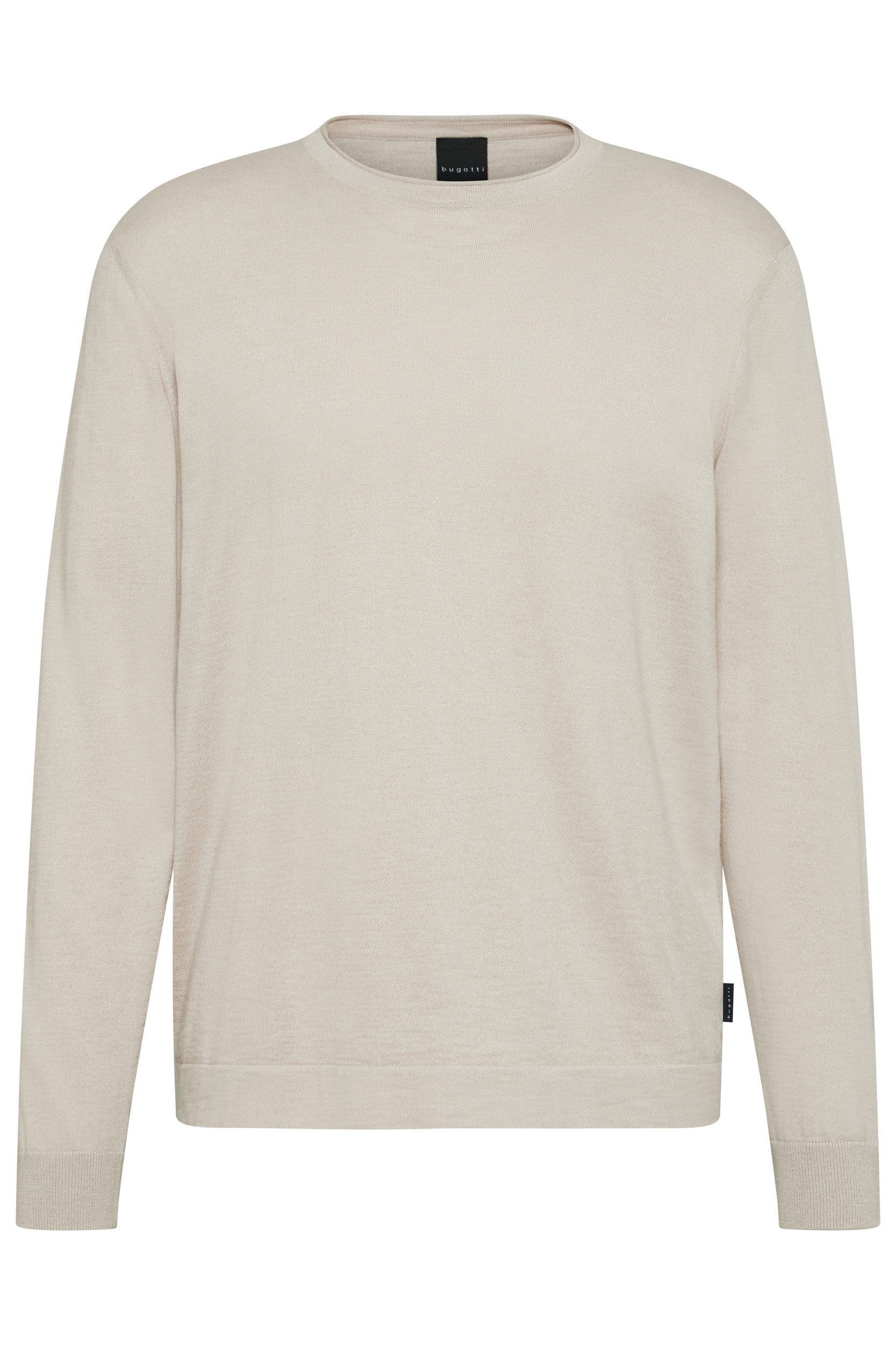 bugatti Rundhalspullover mit bequemer Passform