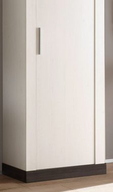 Stylefy Garderoben-Set Penelopa Pinie Weiß, Wenge, (Komplett-Set, Flur-Set), 5-teilig, mit Kleiderhacken und Spiegel, Holzwerkstoff, Modern Design