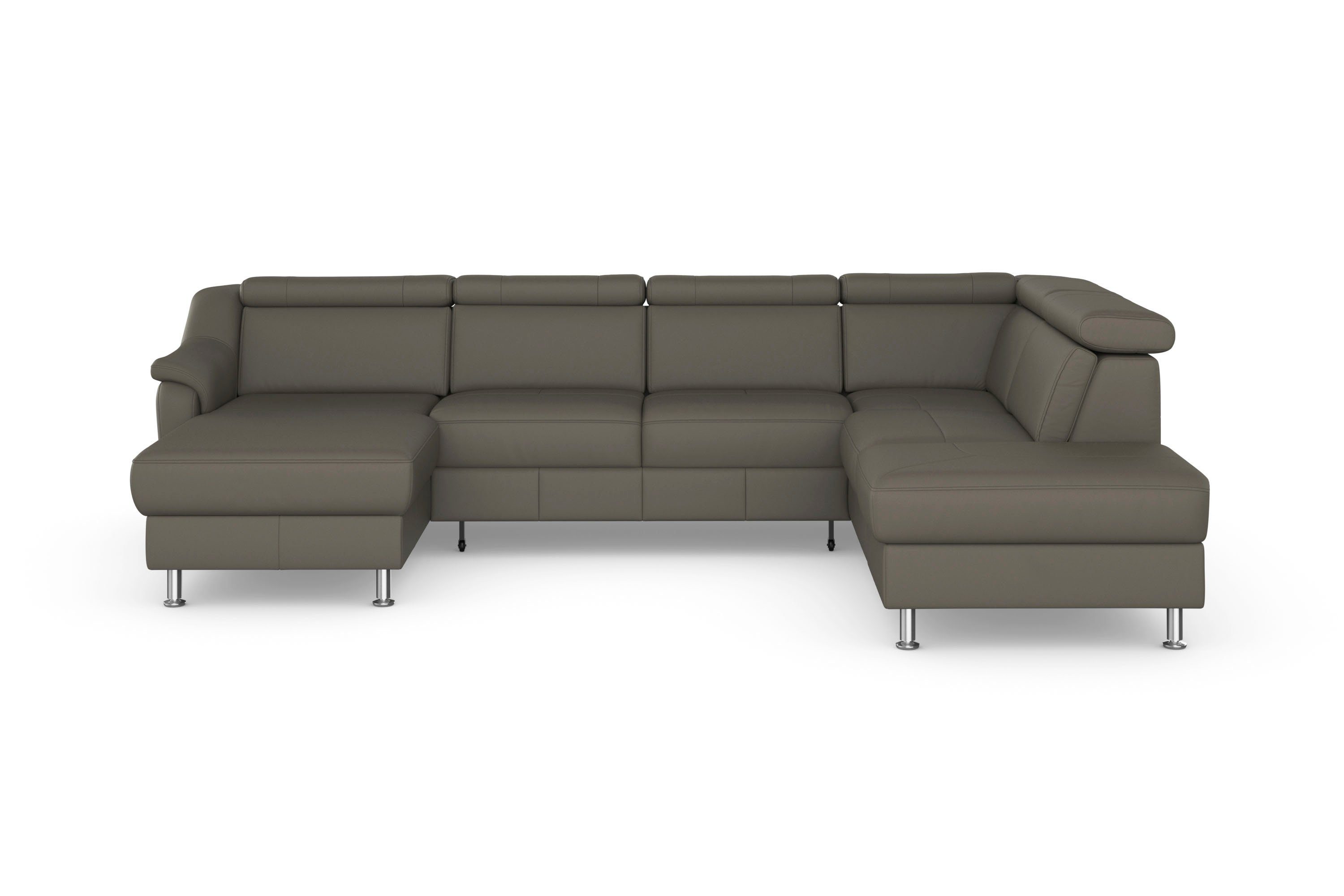 sit&more Wohnlandschaft Freetown U-Form, Kopfteilverstellung und Federkern, wahlweise mit Bettfunktion