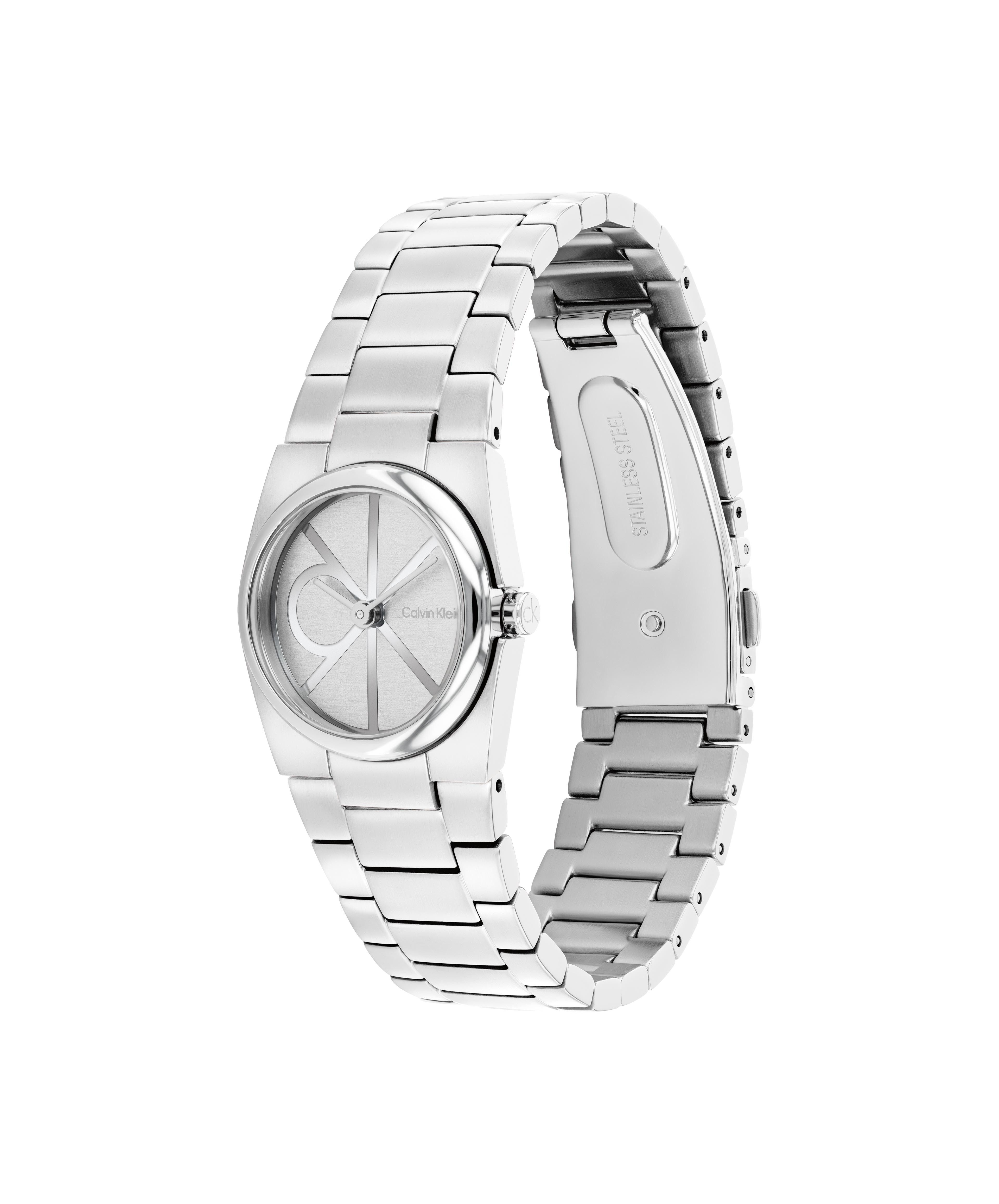 Calvin Klein Quarzuhr CK UNITE 25100126, Armbanduhr, Damenuhr, Edelstahlarmband, analog