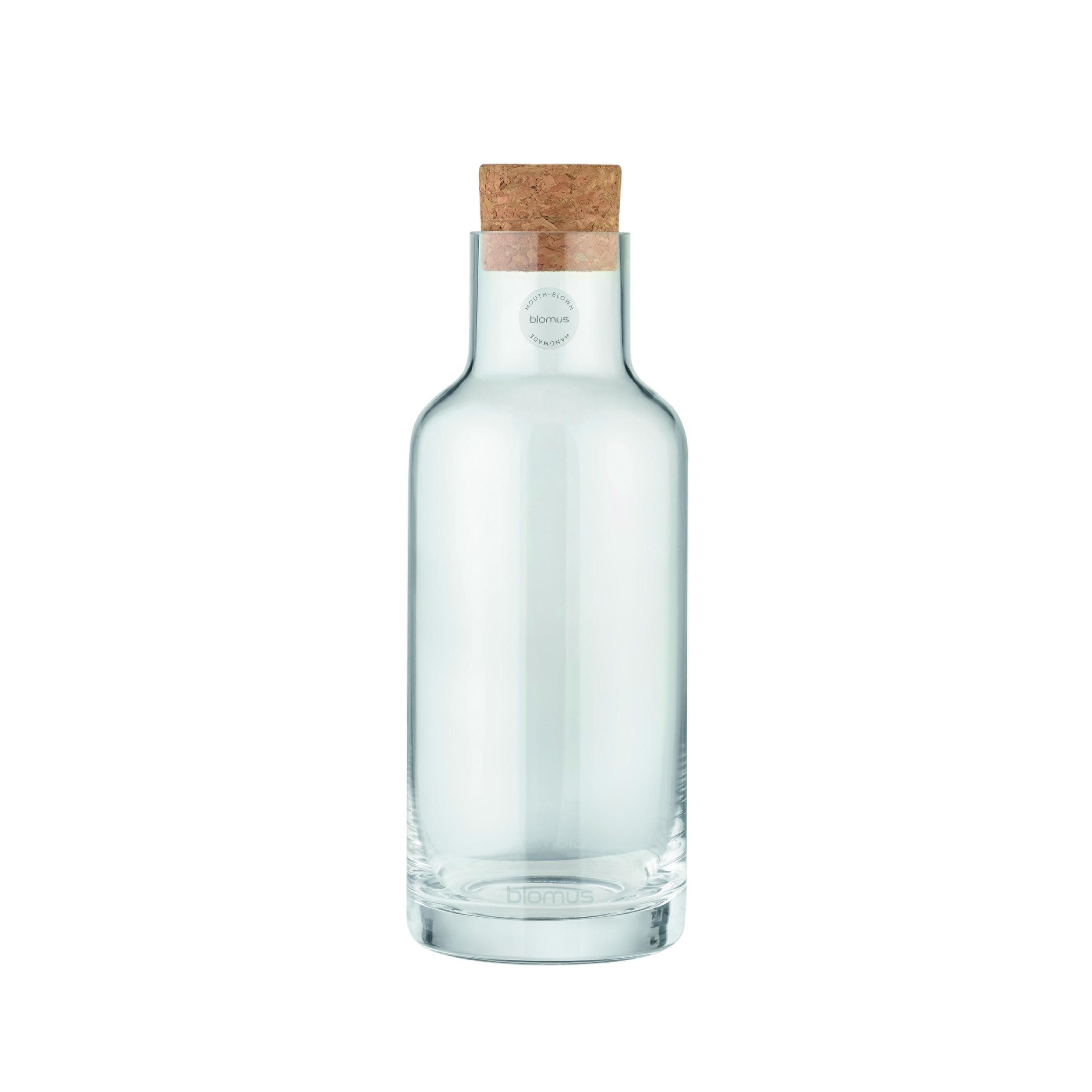 blomus Wasserkaraffe -HYDRA- Karaffe aus Glas, mit Korkdeckel, Wasserkrug, (1x Karaffe inkl. Korkdeckel), mundgeblasenes Glas, verschiedene Größen, raffinierte Eleganz