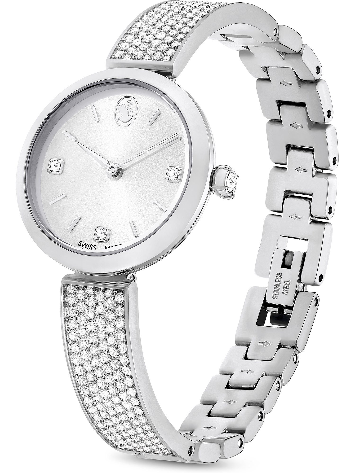 Quarzuhr Swarovski Damen-Uhren Analog Quarz