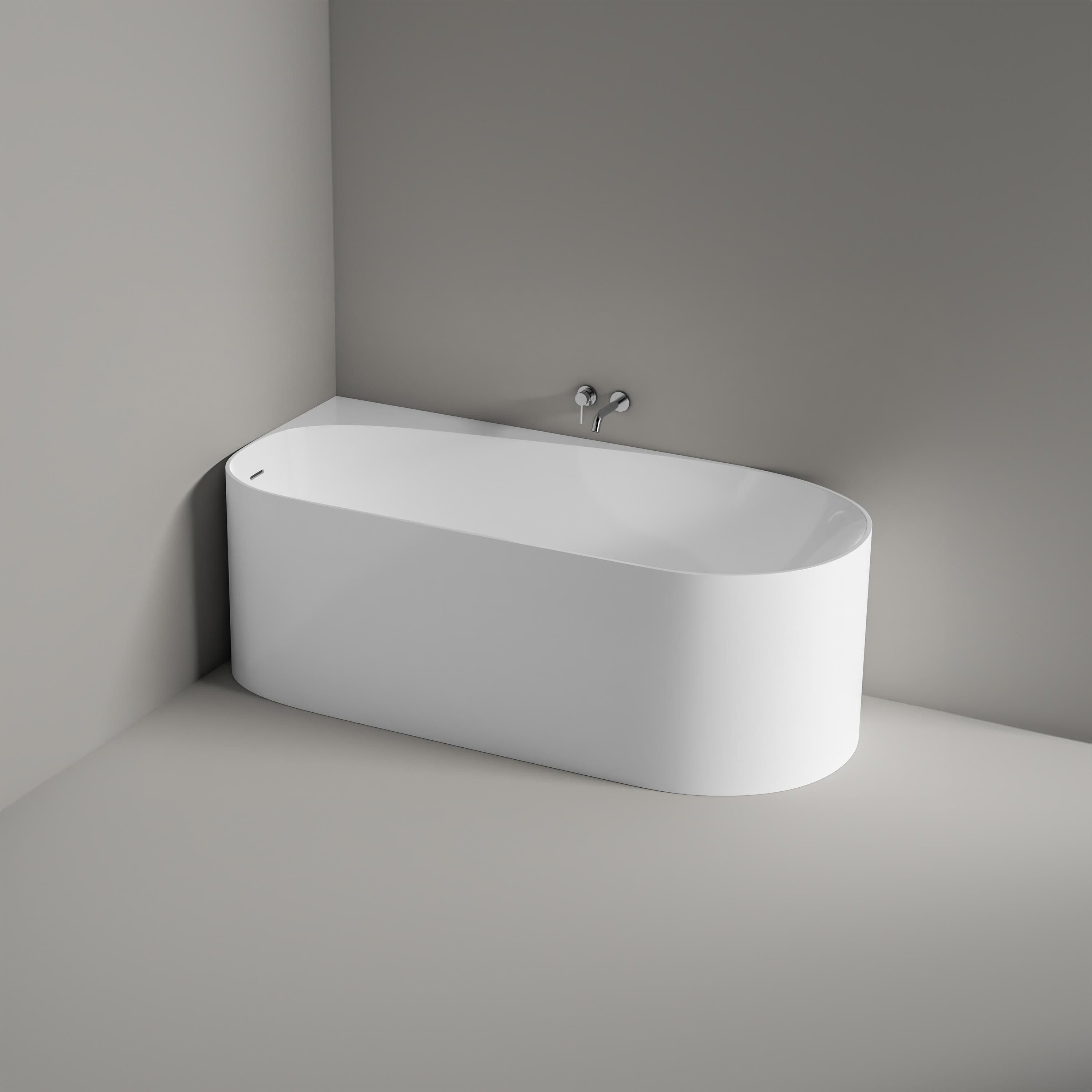 Bernstein Eckwanne ONDA CORNER LINKS, Eckbadewanne, Sanitäracryl, asymmetrisch