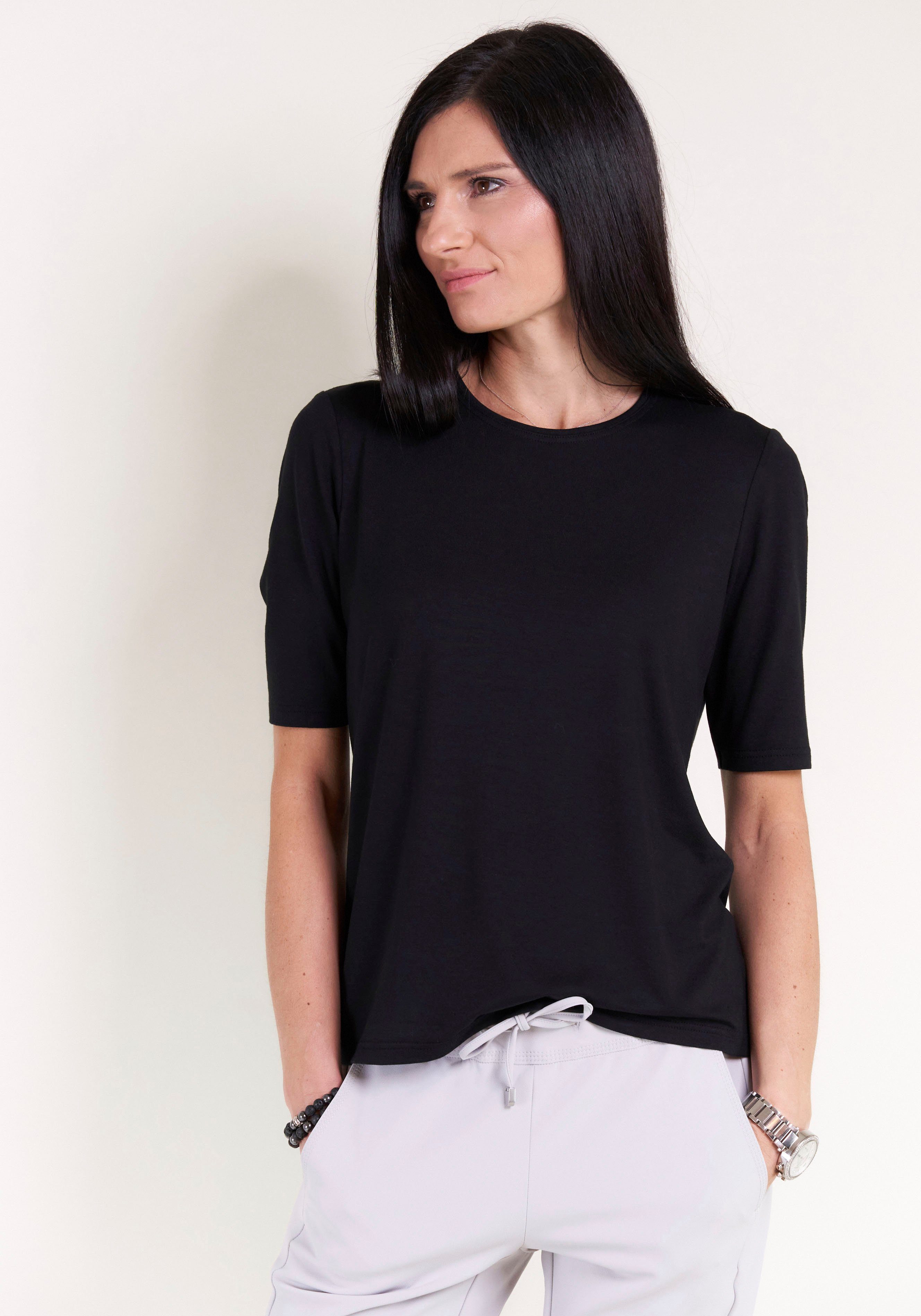 Seidel Moden T-Shirt mit Rundhalsausschnitt, MADE IN GERMANY