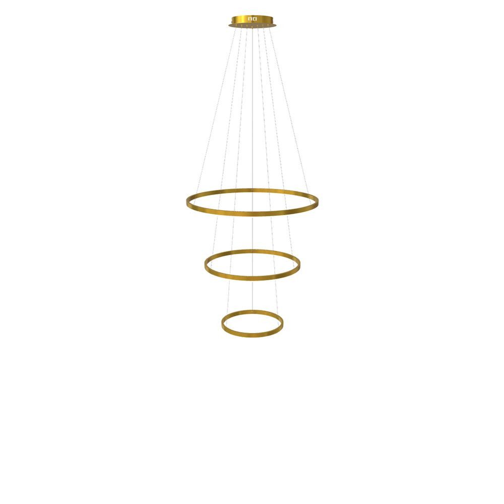 s.luce Pendelleuchte LED 3er-Ring Подвесные светильники Kombination Zentrisch Gold, Warmweiß