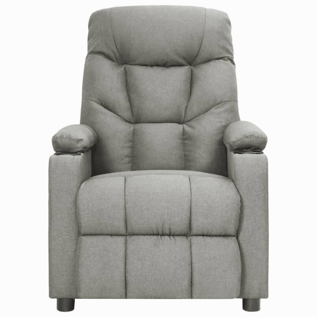 vidaXL Massagesessel Massagesessel mit Aufstehhilfe Hellgrau günstig online kaufen