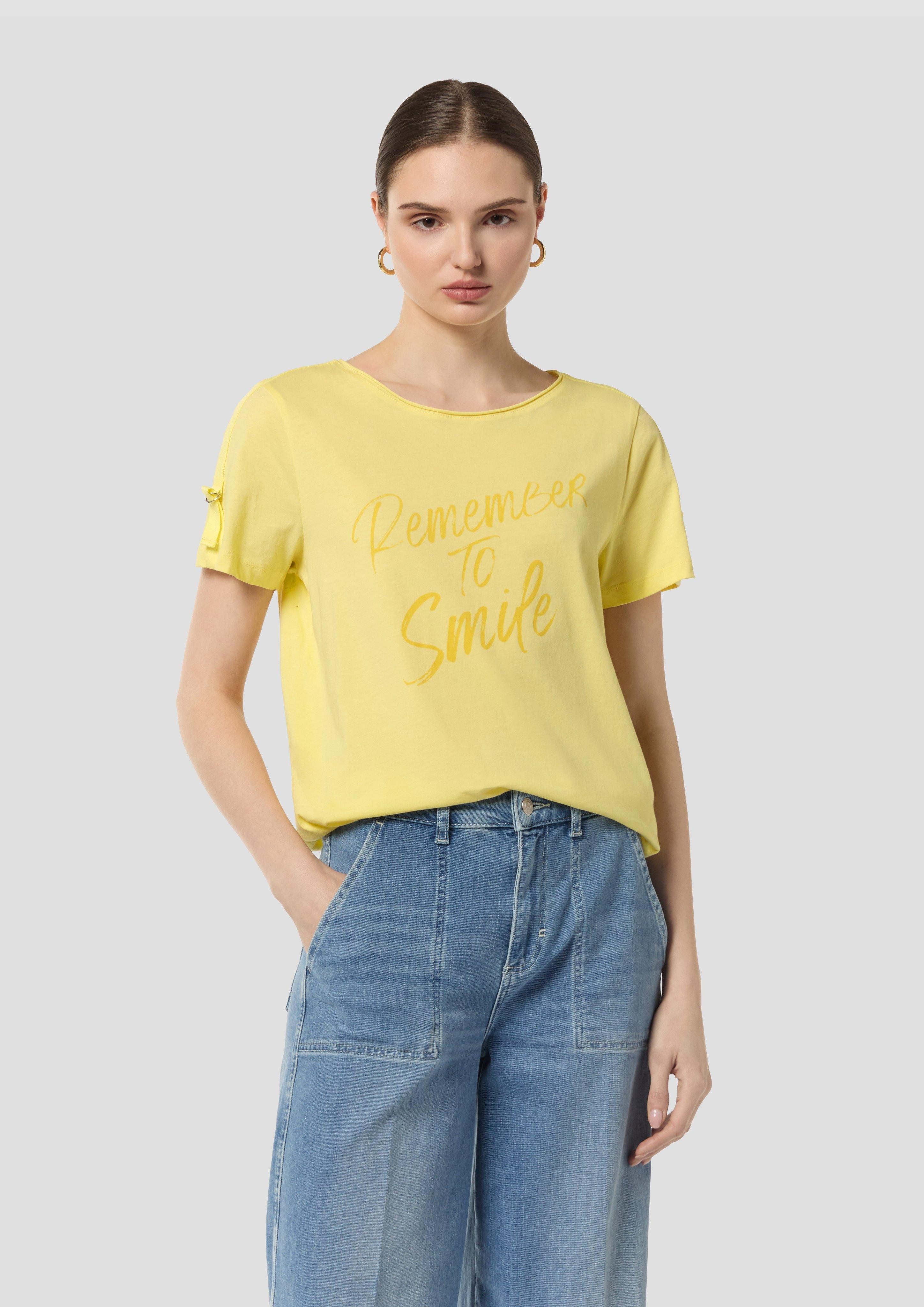 comma casual identity Kurzarmshirt T-Shirt mit günstig online kaufen