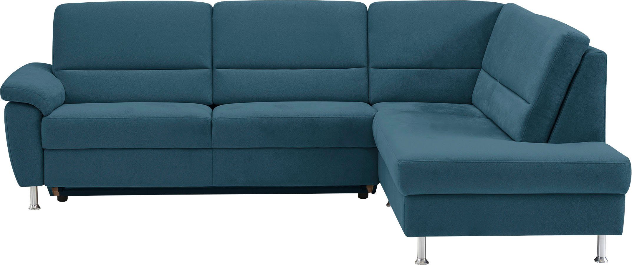 CALIZZA INTERIORS Ecksofa Onyx L-Form, Ottomane links oder rechts, wahlweise mit Bettfunktion, Breite 257 cm