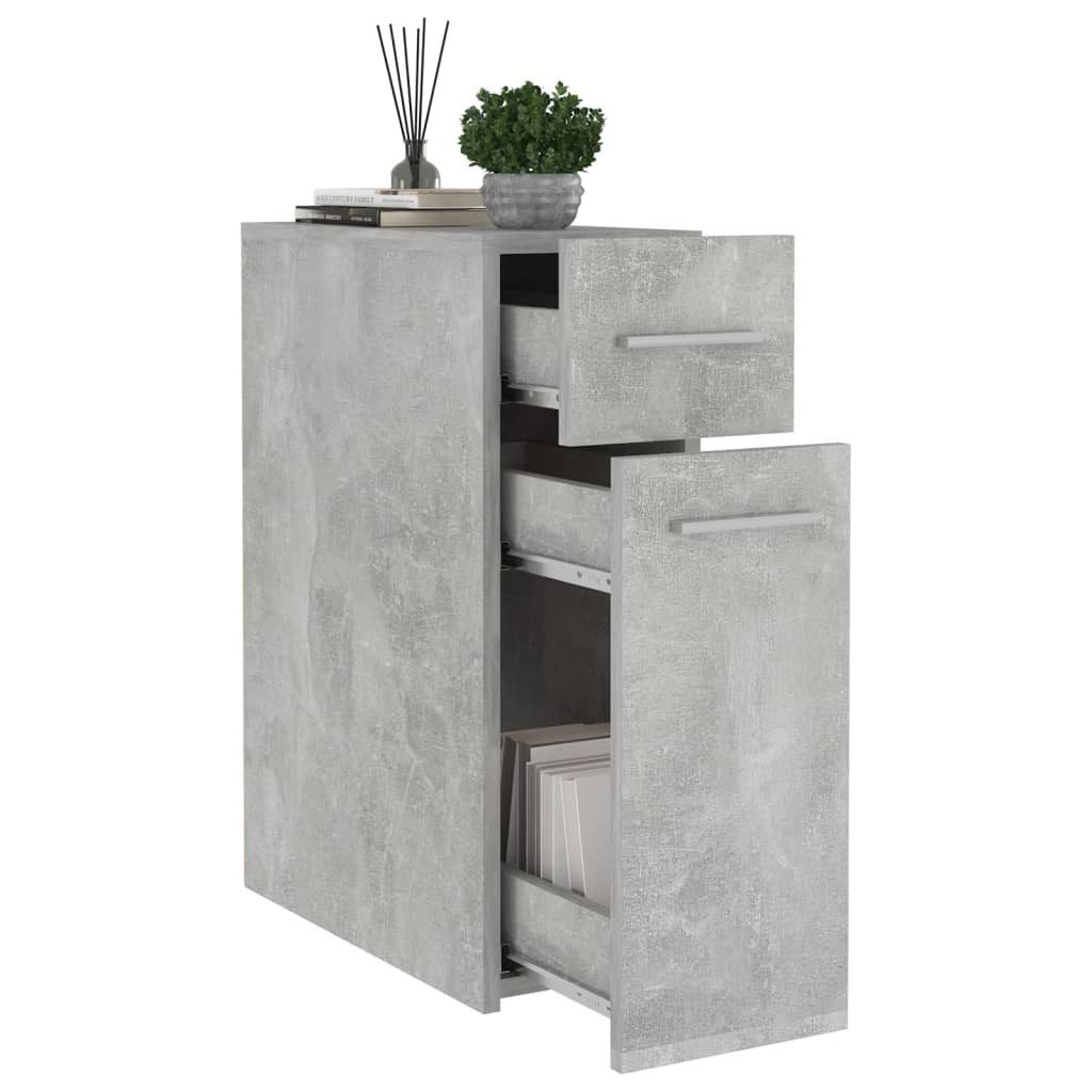 vidaXL Apothekerschrank Apothekerschrank Betongrau 20x45,5x60 cm Holzwerkstoff (1-St) – Bild 4 von 5