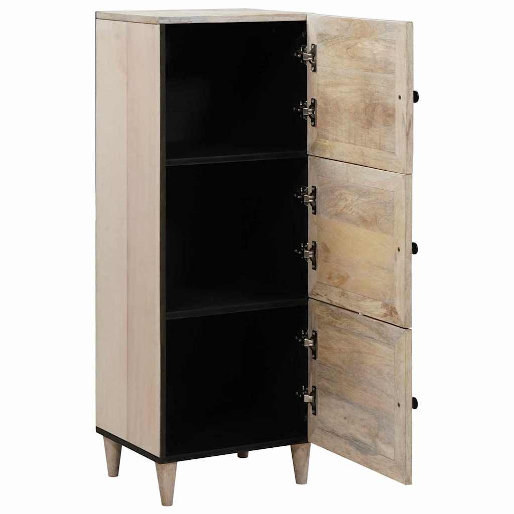 vidaXL Sideboard 40 x 33 x 110 cm Schrank Hochboard mit Regal Weiß 40x33x110 cm massive