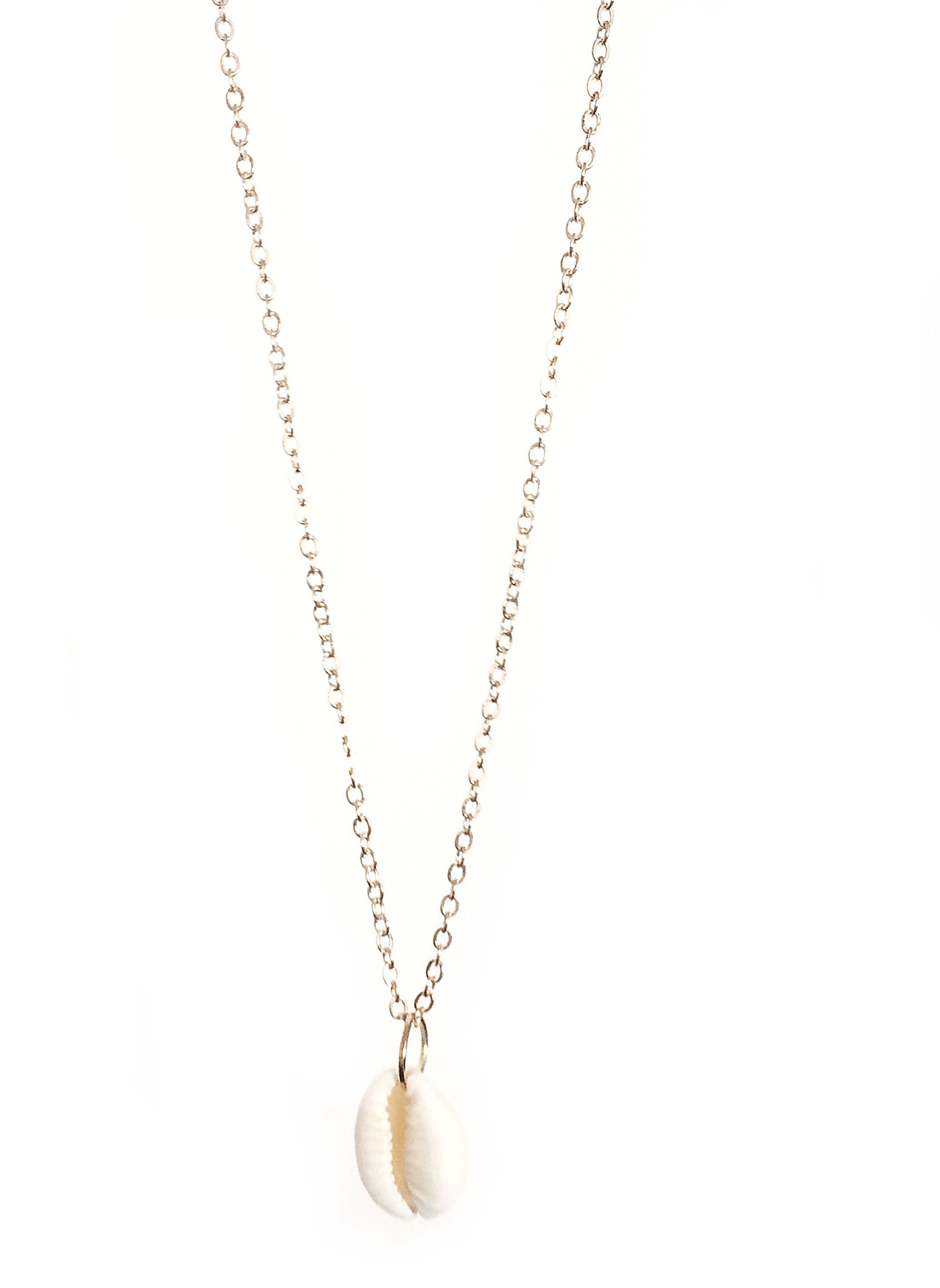 Crystal and Sage Jewelry Kette mit Anhänger Kauri Muschel Halskette gold, mit echter Kauri Muschel | Ketten mit Anhänger