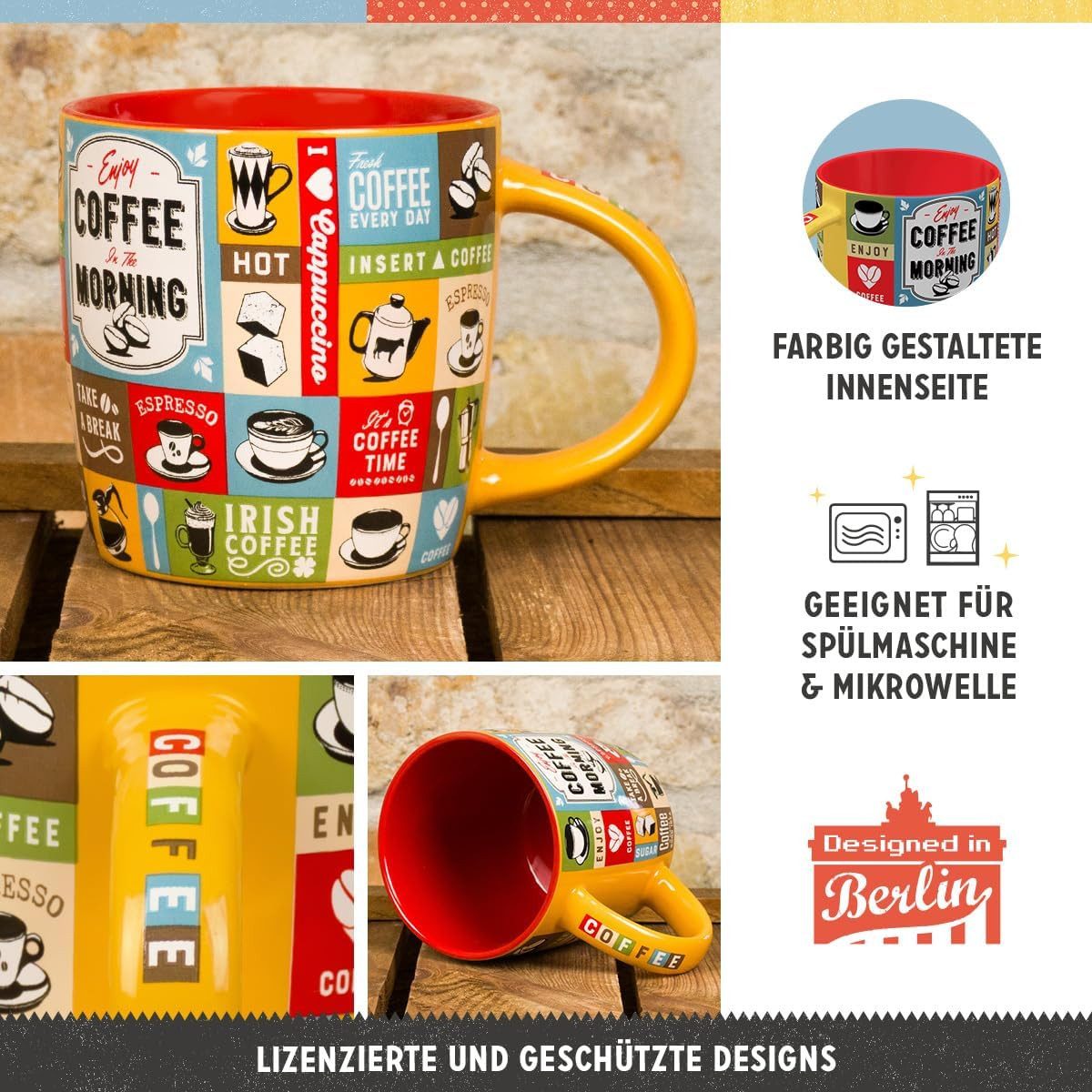 Nostalgic-Art Tasse Kaffeetasse - Coffee Collage
