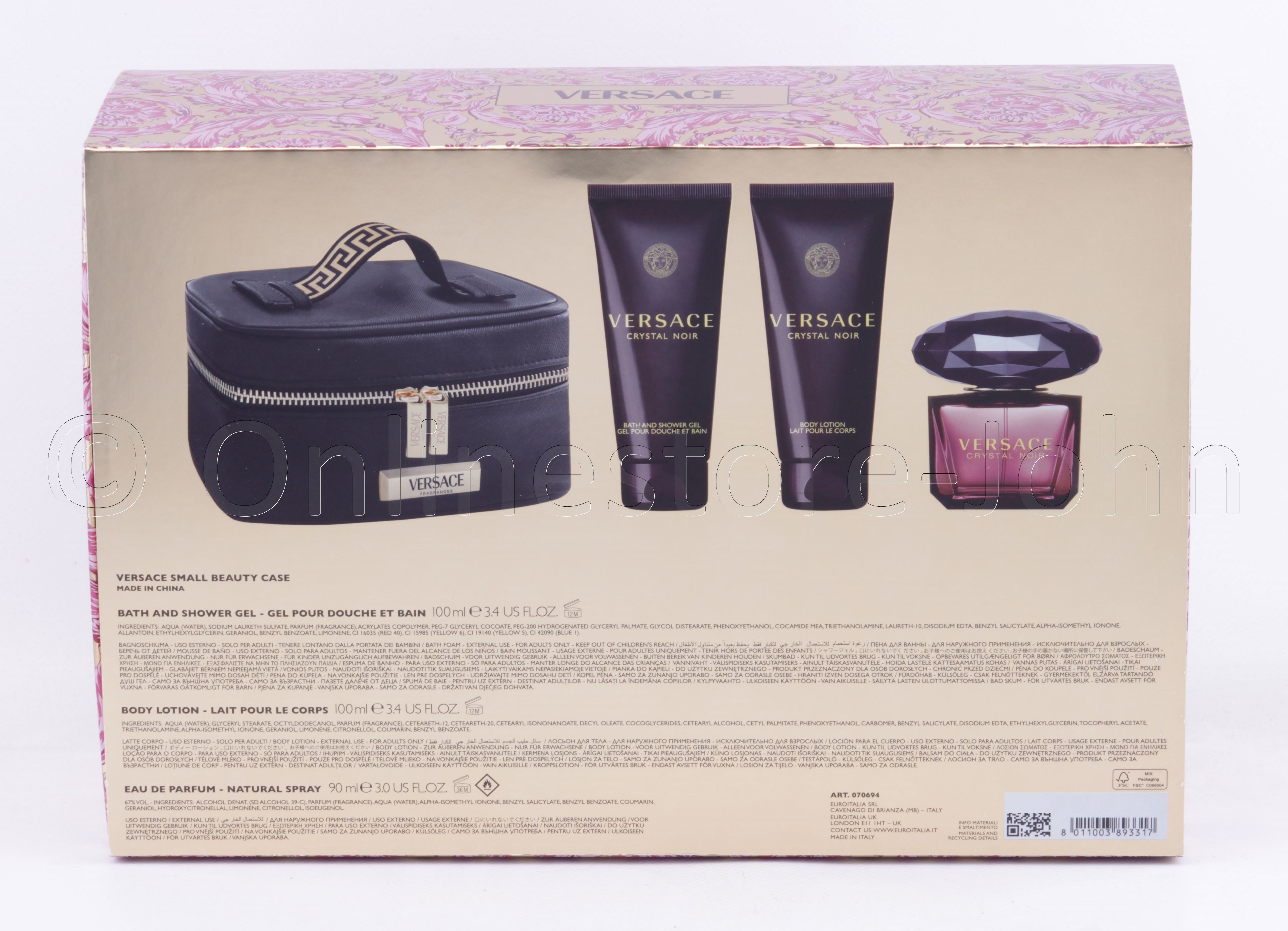 Versace Eau de Parfum Crystal Noir