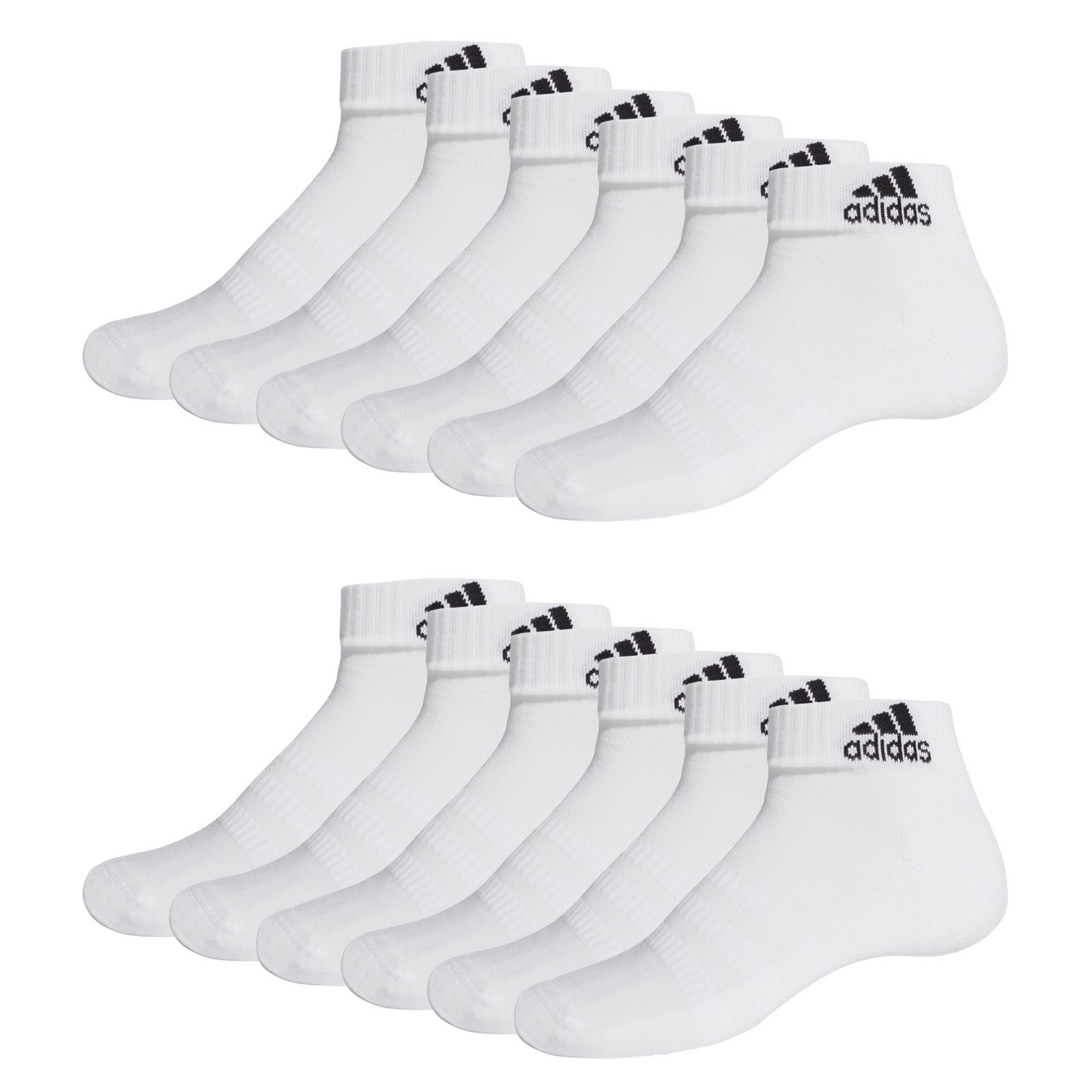 adidas Sportswear Socken Cushioned Quartersocken (6-Paar) mit Logo im Bund günstig online kaufen