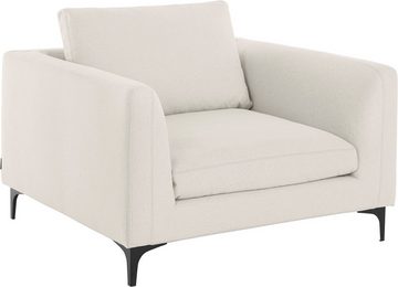 Places of Style TV-Sessel Nixon, mit Federn für besseren Sitzkomfort, mit schwarzen Metallbeinen