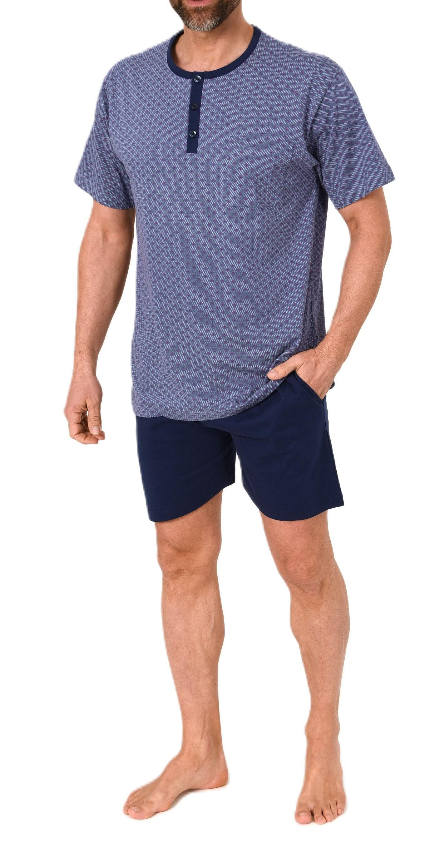 Pyjama Normann Herren Schlafanzug kurzarm Shorty Pyjama – auch in Übergröße