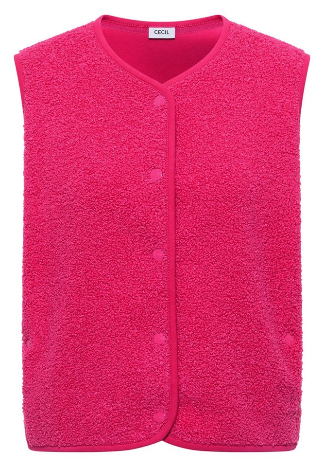 CECIL Longweste Weste in Wolloptik - Casual Fit