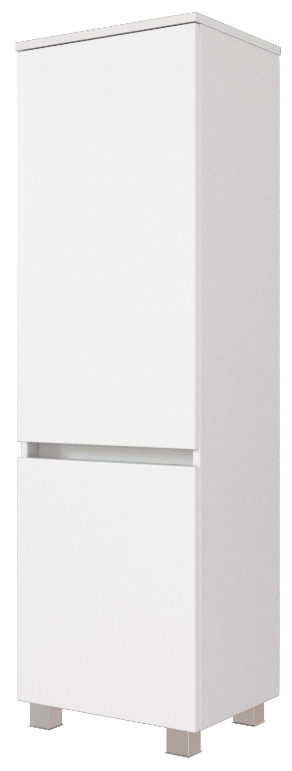 HELD MÖBEL Hochschrank Midischrank Baabe 40 cm weiß/matt weiß