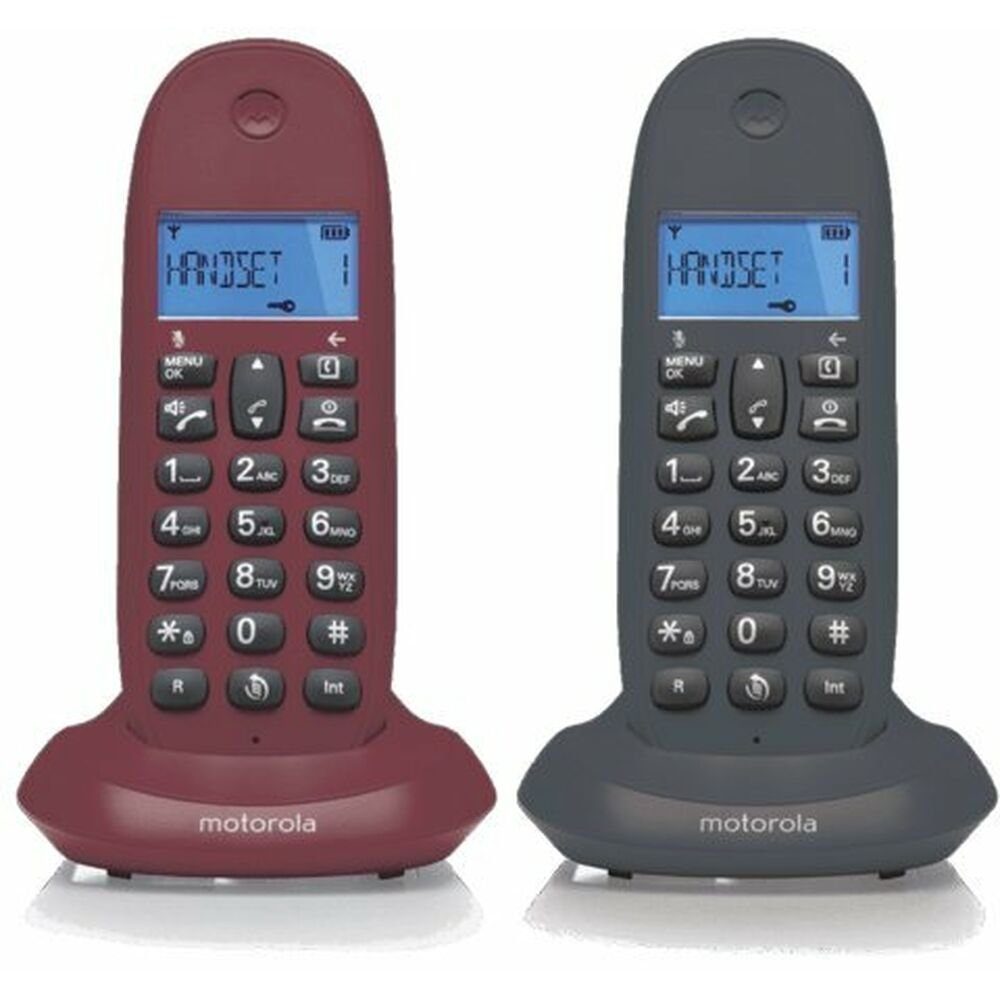 Motorola Festnetztelefon schnurloses Telefon Motorola C1002 LCD DECT  Schnurloses DECT-Telefon