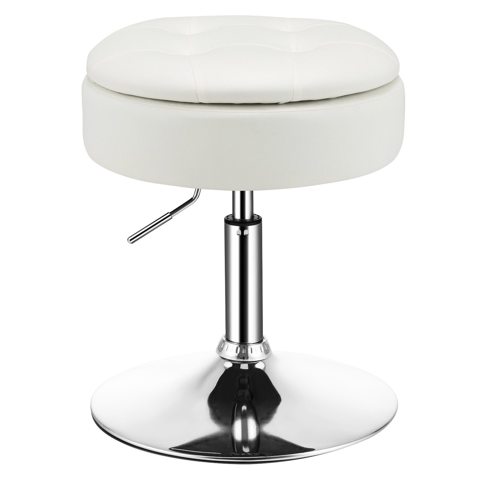 COSTWAY Drehhocker höhenverstellbar, mit Stauraum, 360° drehbar, 150kg