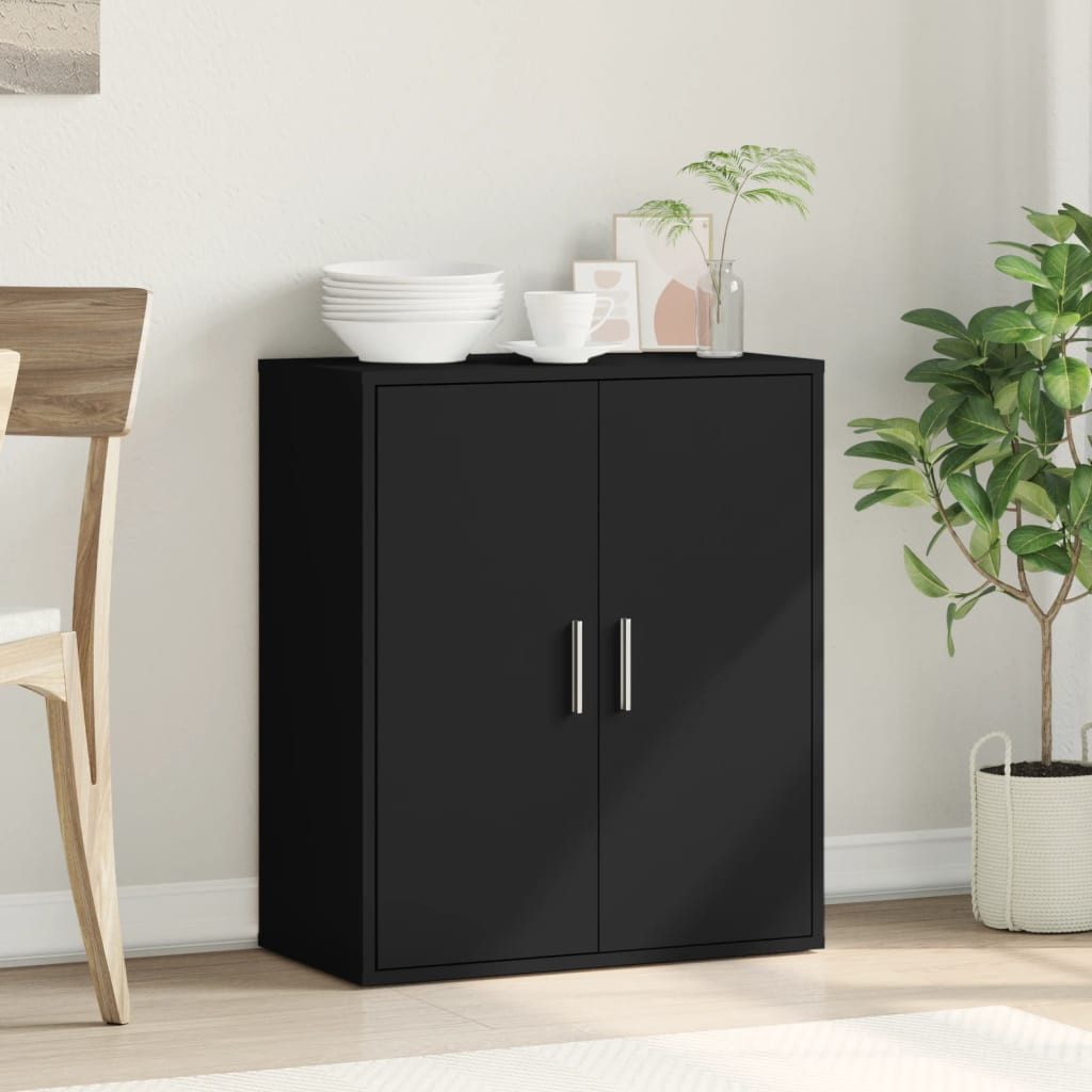 vidaXL Sideboard Sideboard Schwarz 79x38x80 cm Holzwerkstoff (1 St) günstig online kaufen