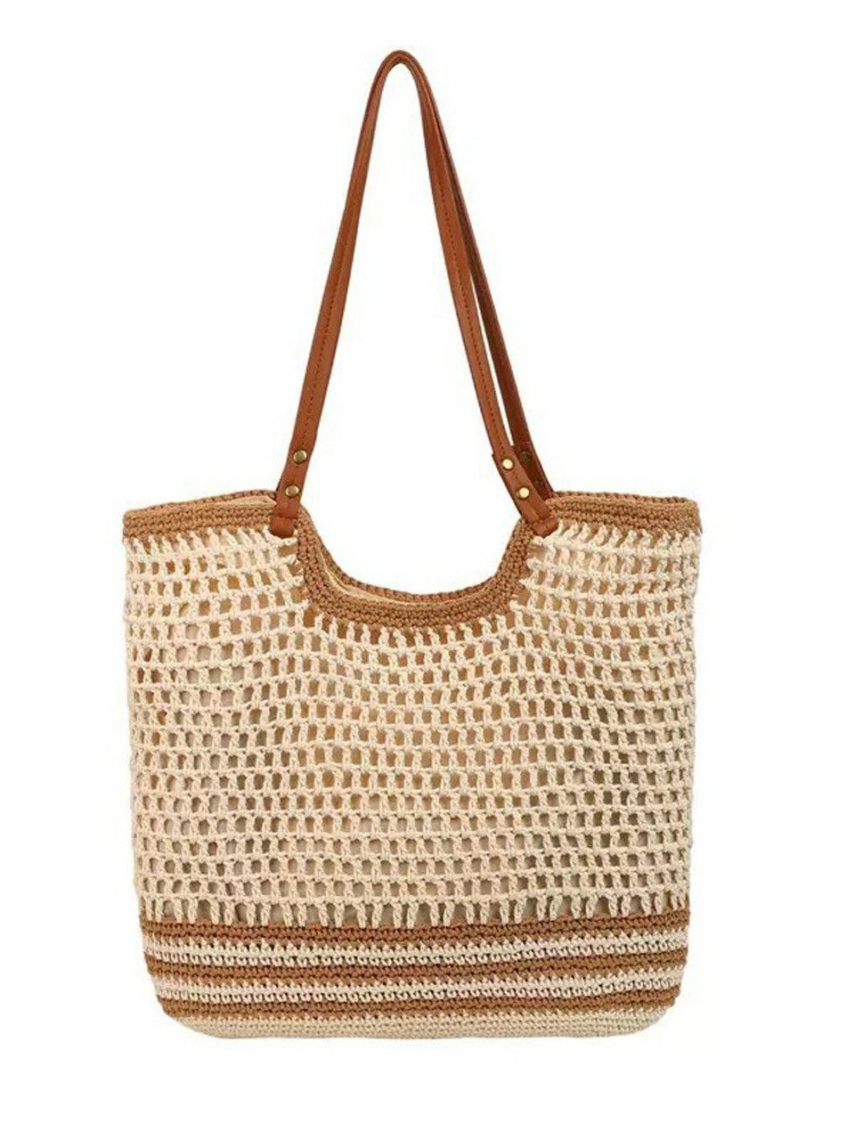 Strandtasche Damen, Große Handtasche Damen, Leichte Schultertasche Boho